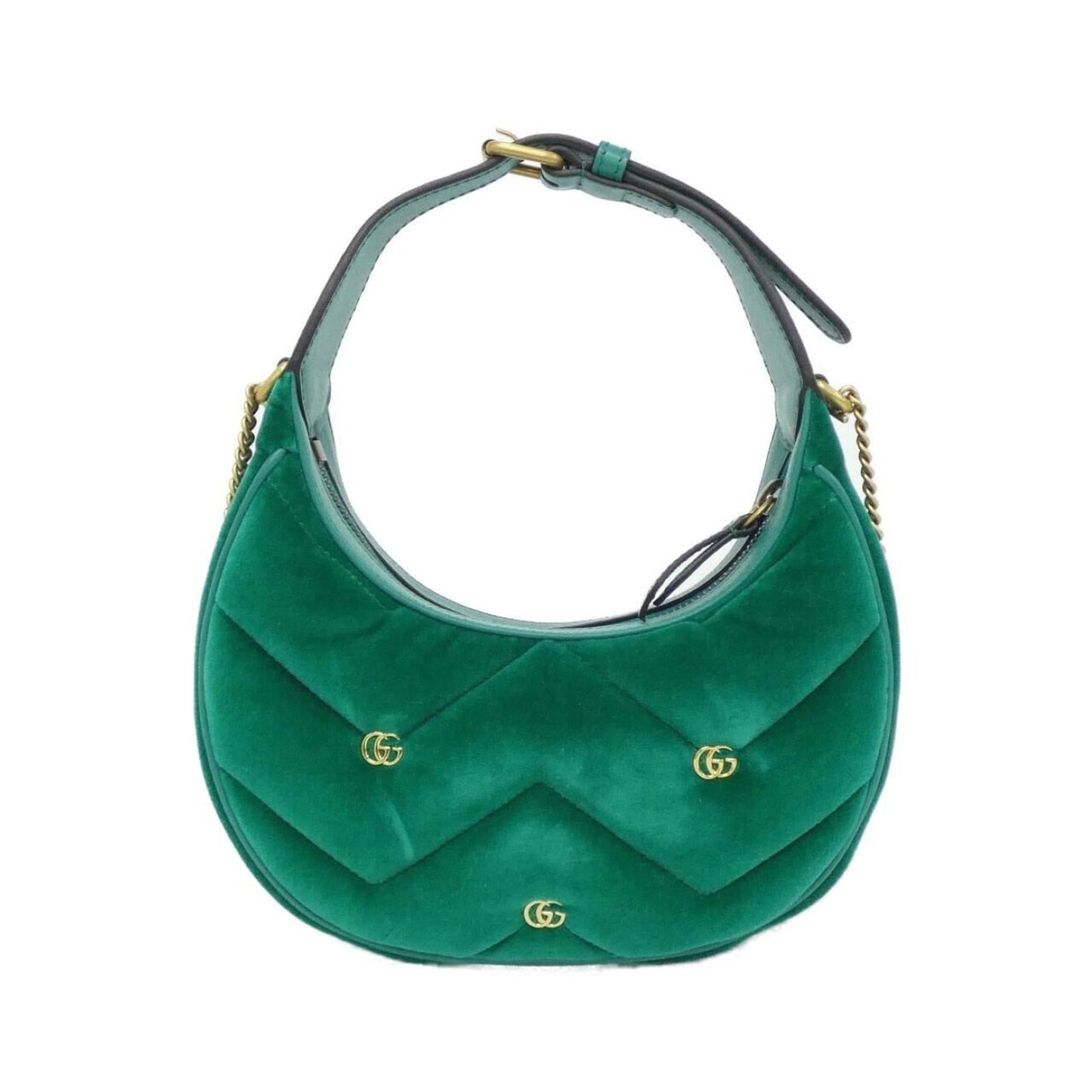 Gucci Green Velvet Shoulder Bag