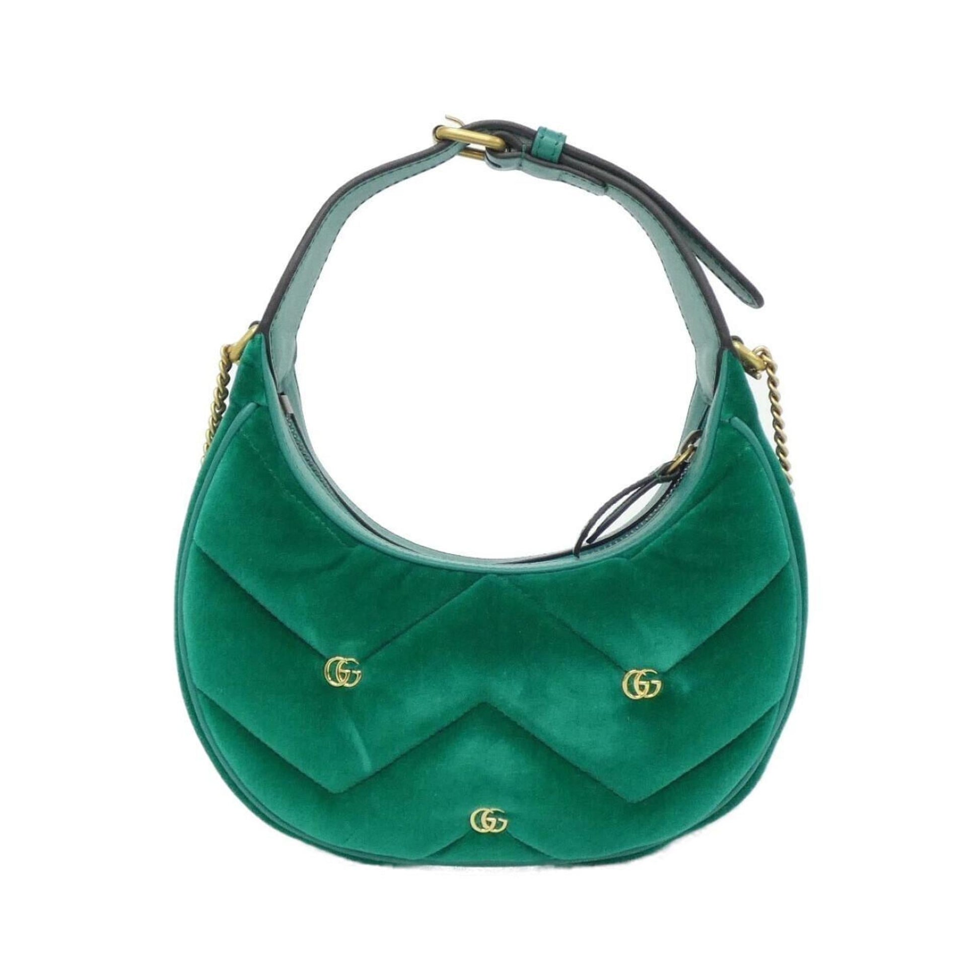 Gucci Green Velvet Shoulder Bag