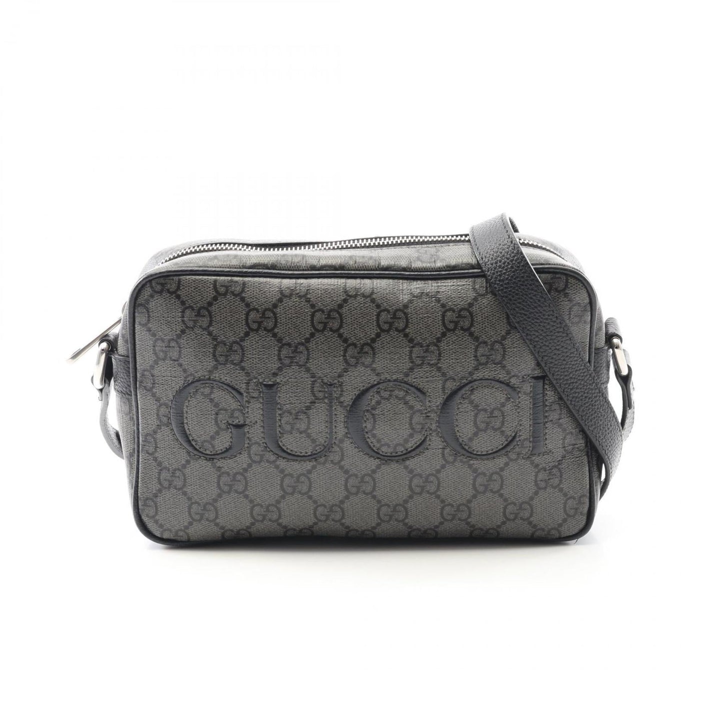 Gucci Black Gray Gg Supreme Shoulder Bag