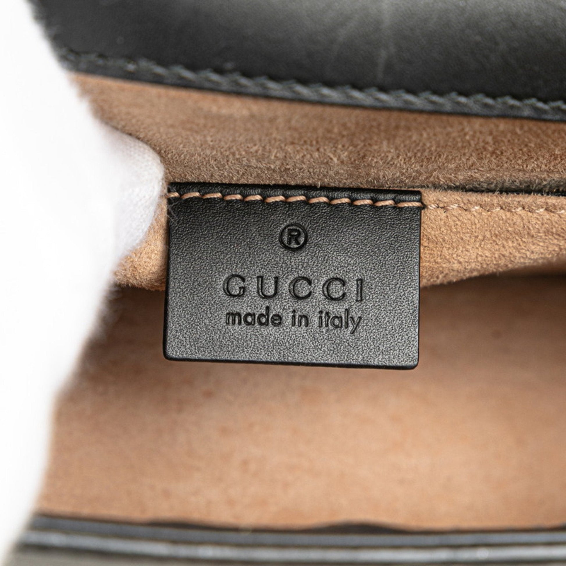 Gucci Black Leather Shoulder Bag
