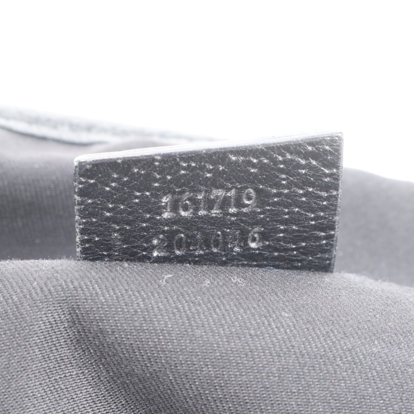Gucci Black Leather Canvas Tote Bag