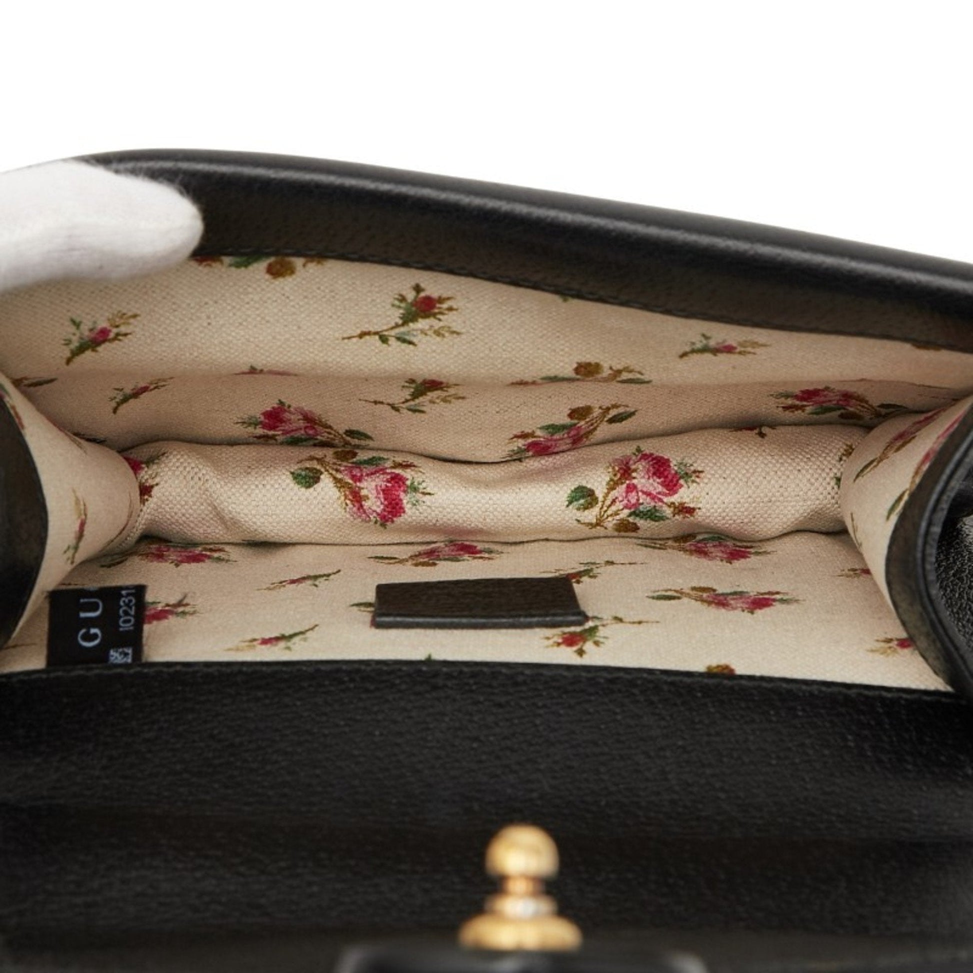 Gucci Black Leather Shoulder Bag