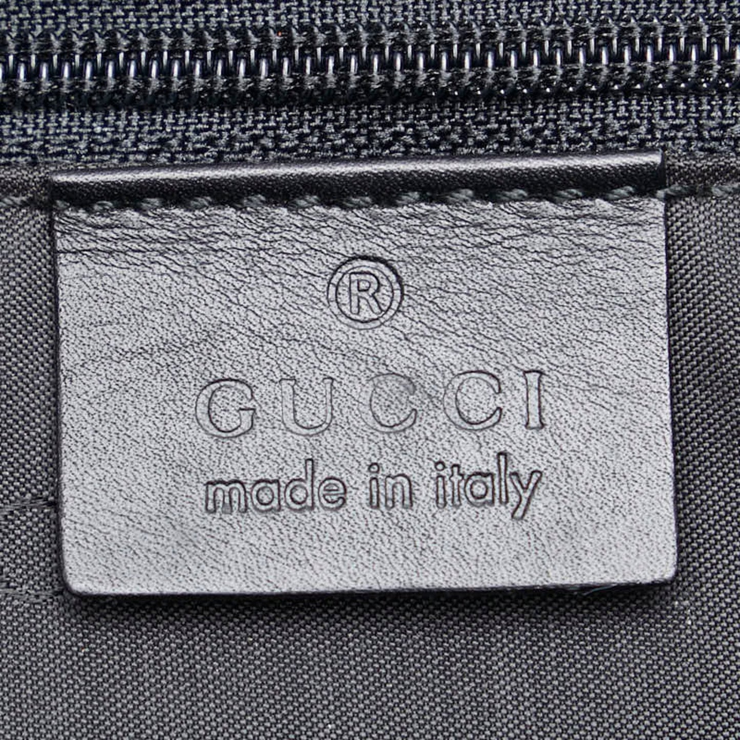 Gucci Black Ivory Canvas Leather Handbag Shoulder Bag
