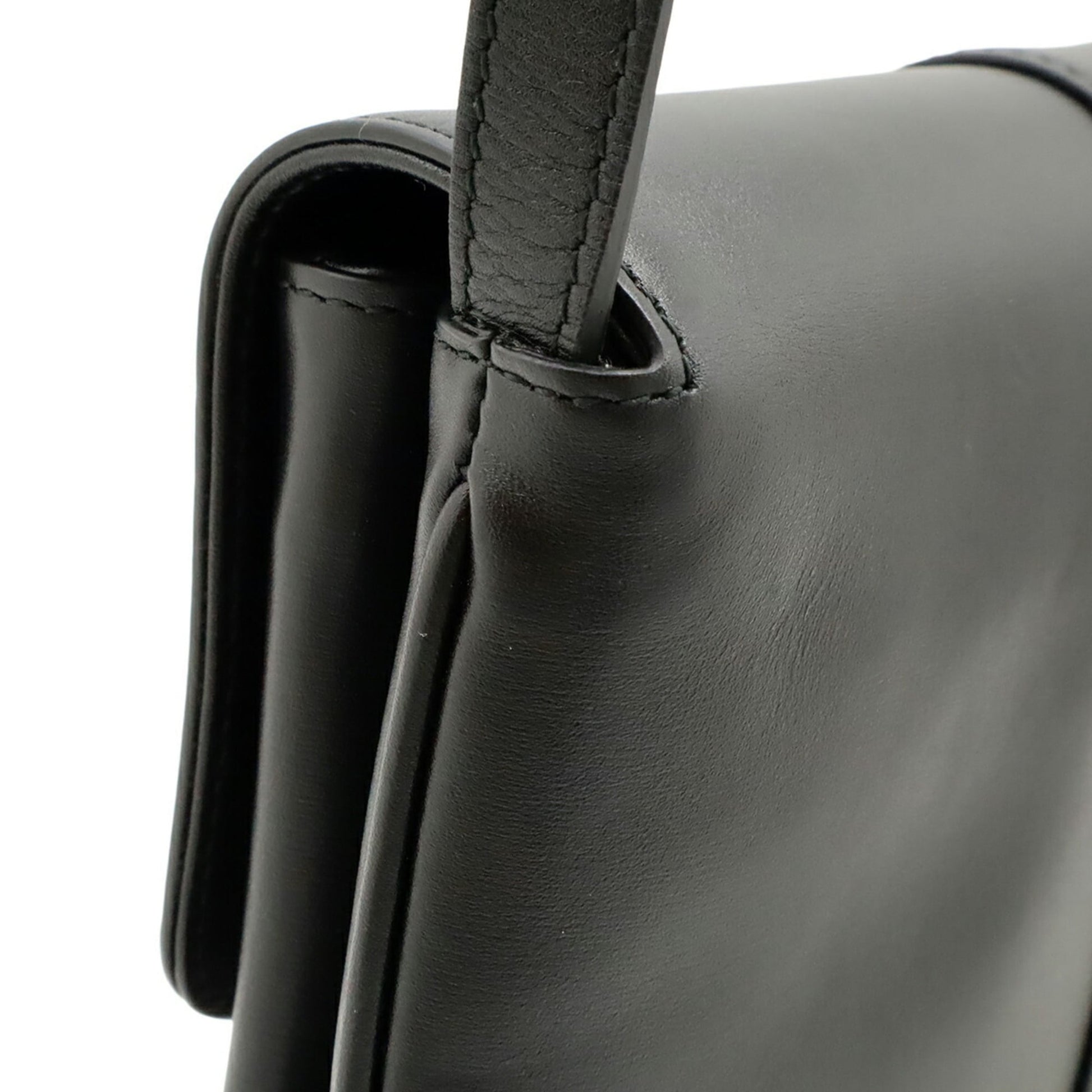 Gucci Gg Marmont Black Leather Pochette Shoulder Bag