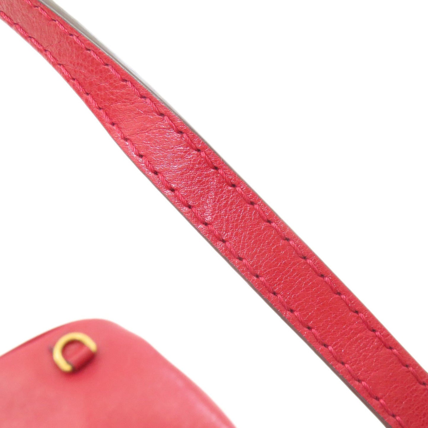 Gucci Red Color Leather Shoulder Bag