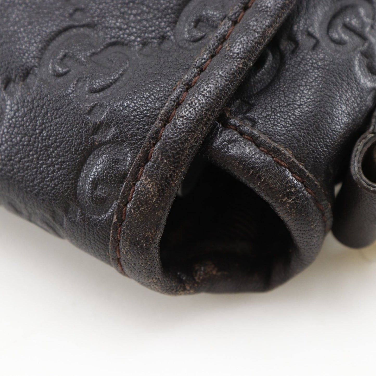 Gucci Brown Leather Shoulder Bag