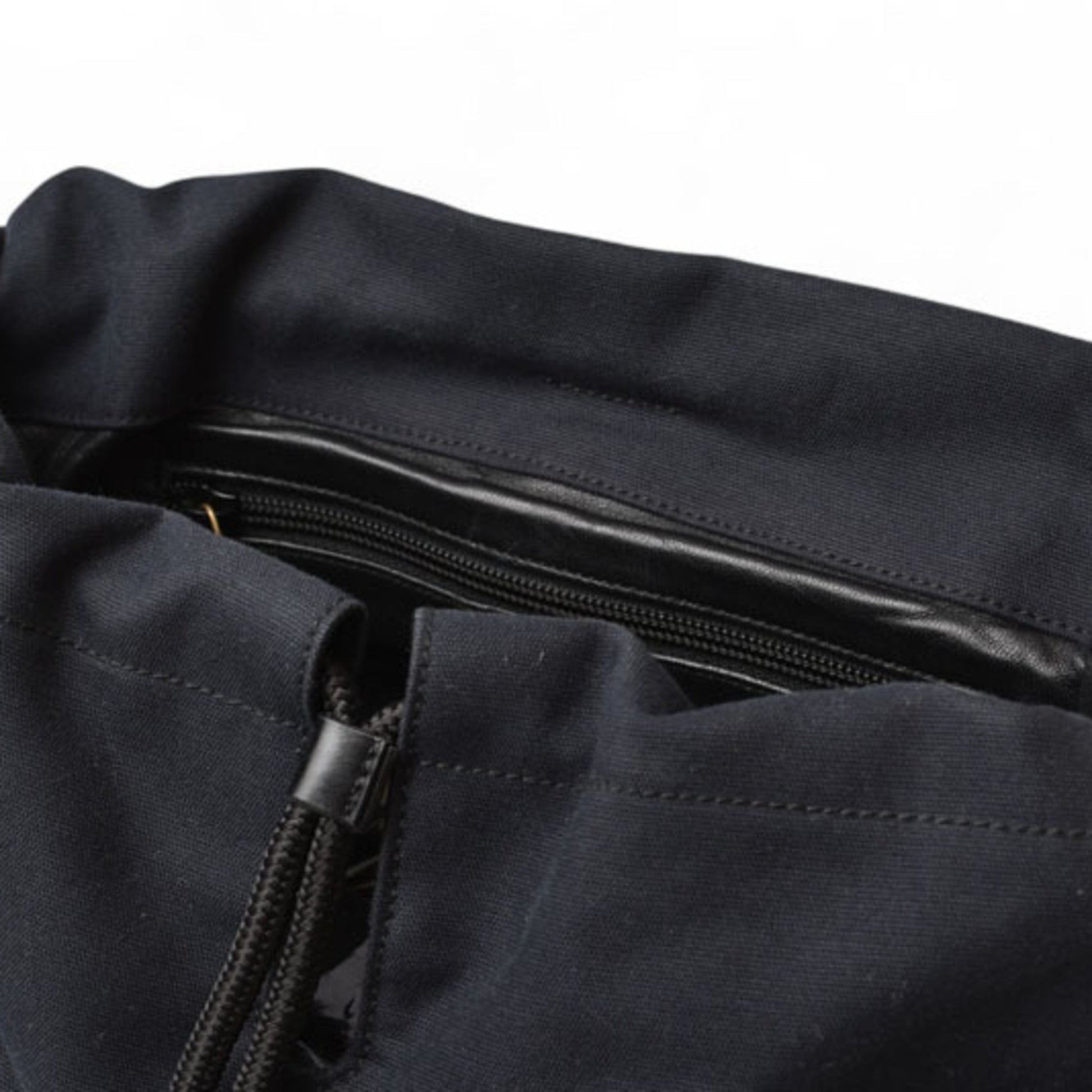 Gucci Black Cotton Canvas Shoulder Bag Sling Bag