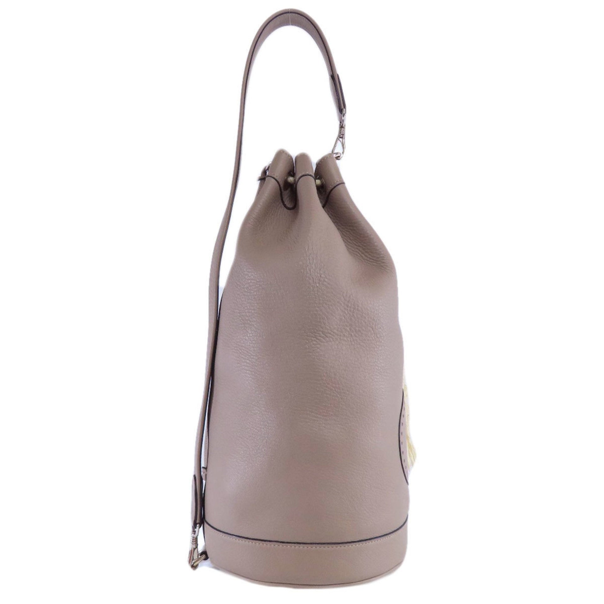 Hermes Tote Bag Leather Gray