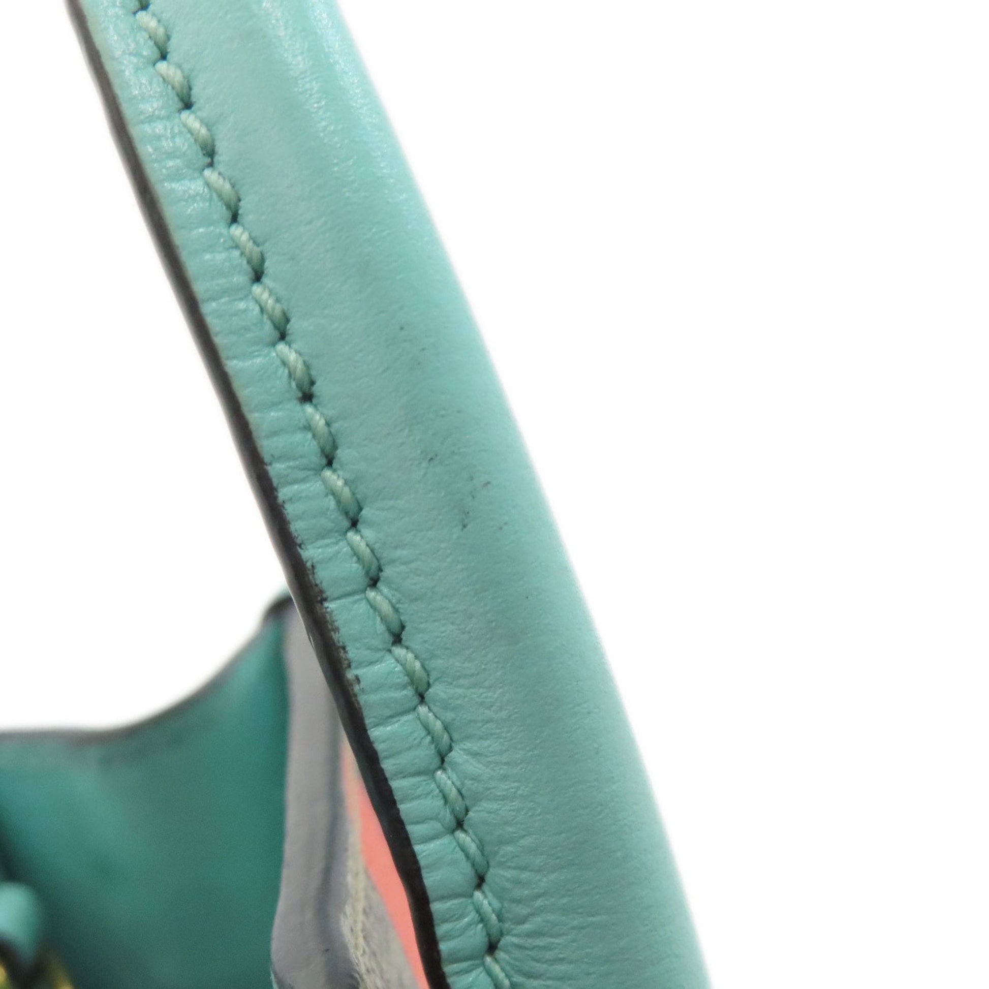 Gucci Brown Light Blue Pvc Handbag