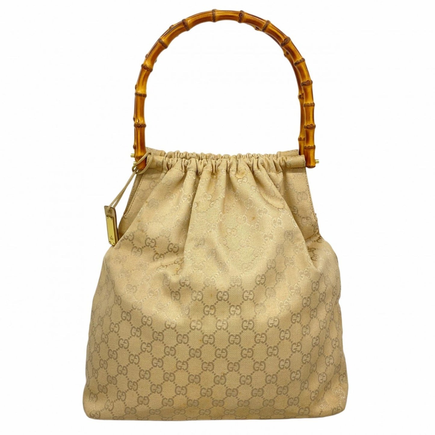 Gucci Beige Canvas Handbag