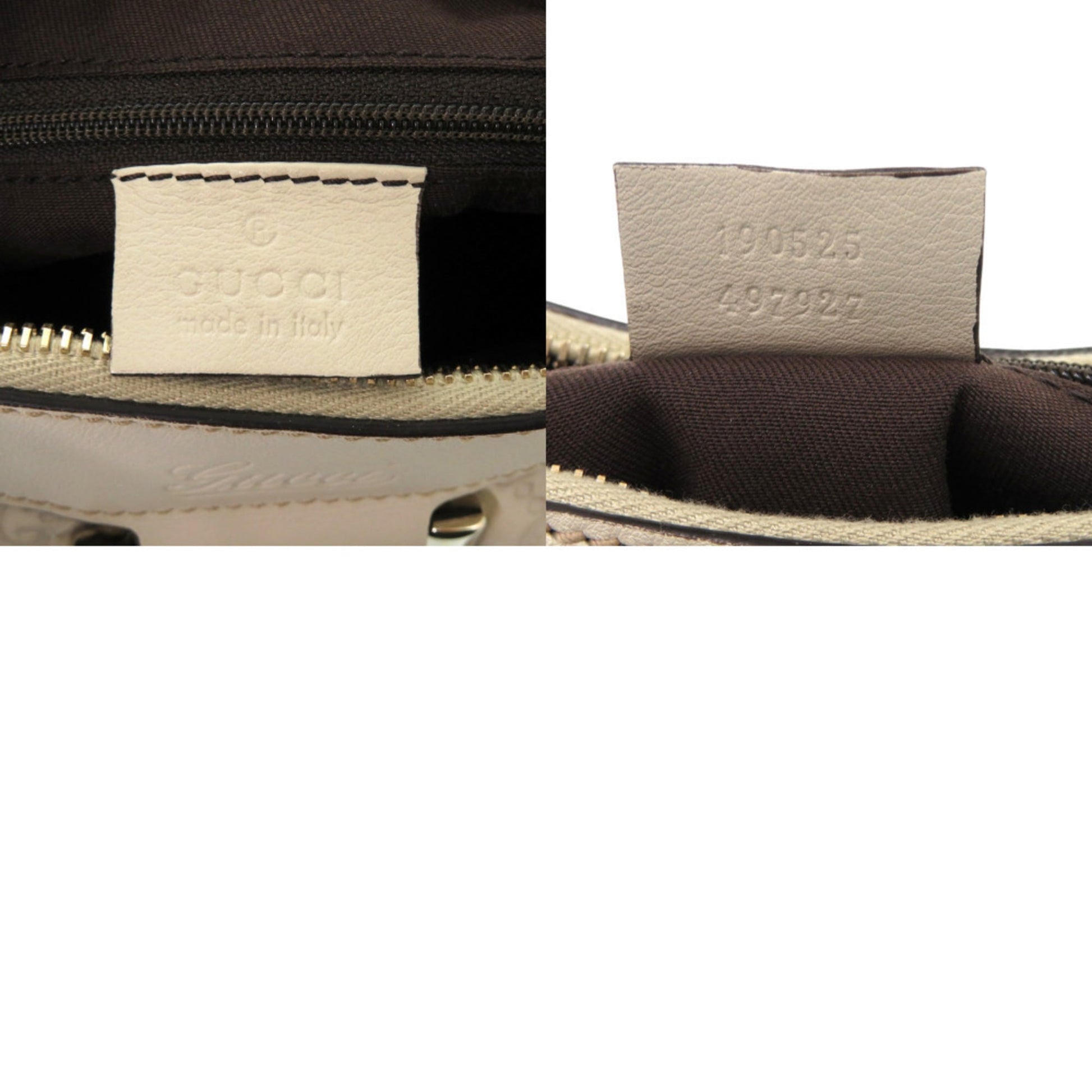 Gucci Ivory White Leather Shoulder Bag