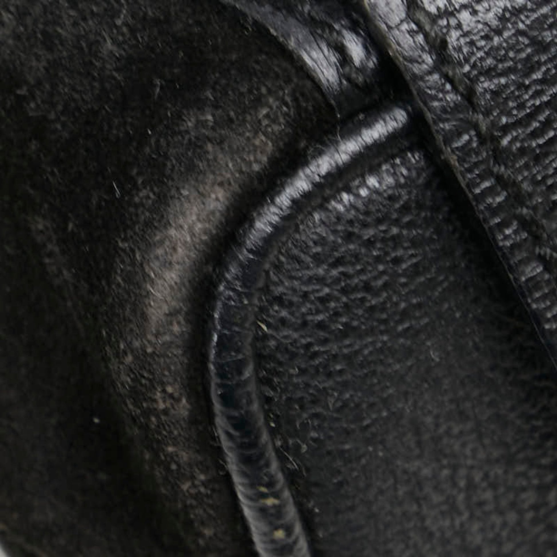 Gucci Black Leather Suede Backpack