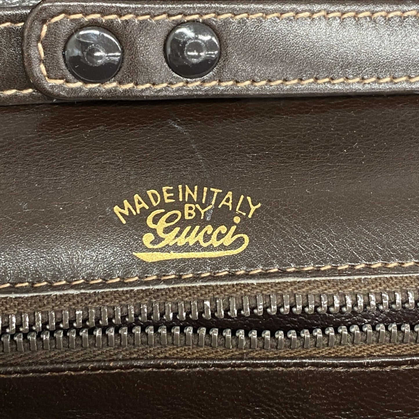 Gucci Brown Leather Shoulder Bag