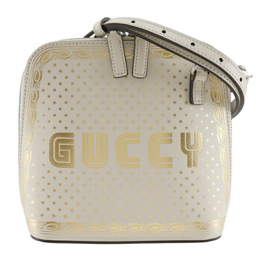 Gucci White Leather Shoulder Bag
