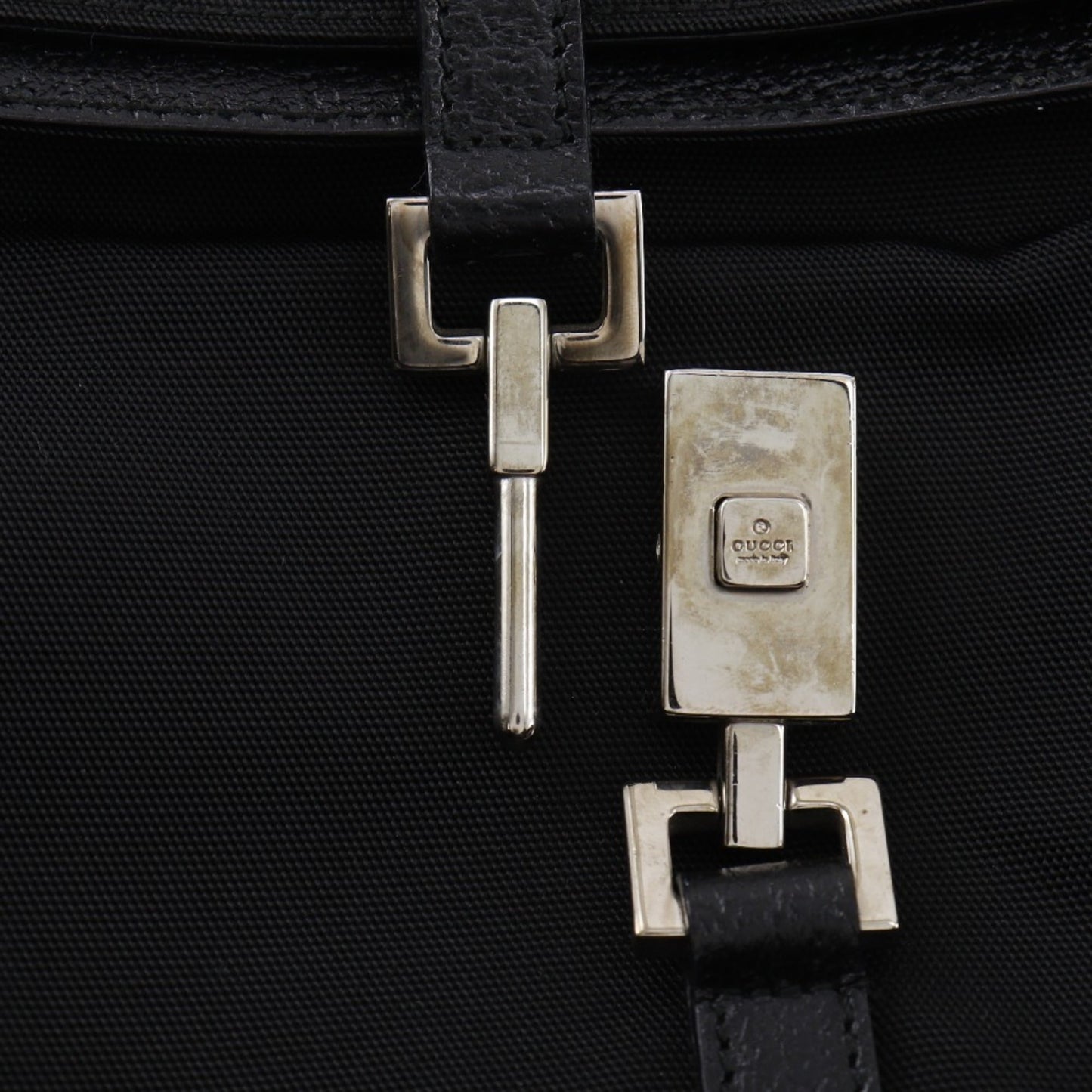 Gucci Black Nylon Canvas Shoulder Bag
