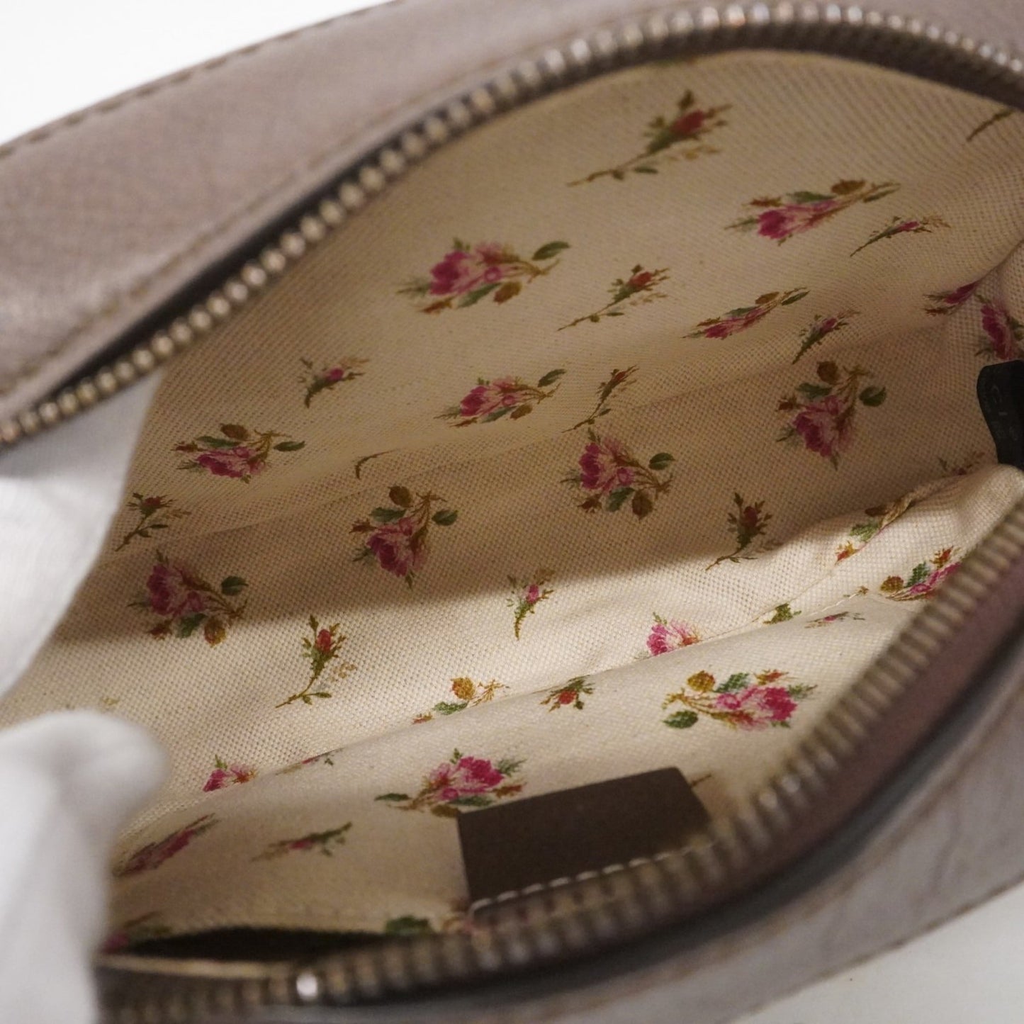 Gucci Beige Brown Pvc Shoulder Bag