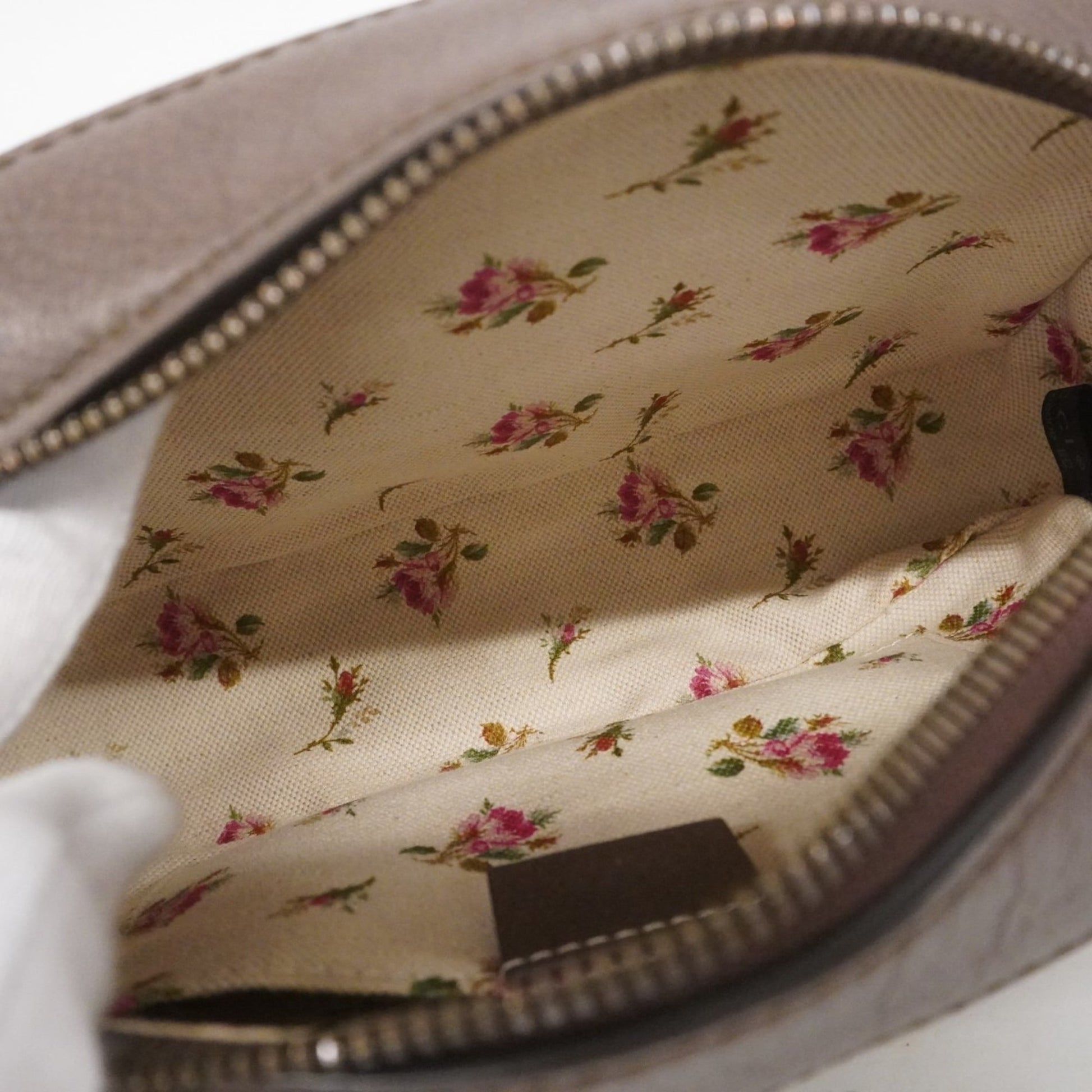 Gucci Beige Brown Pvc Shoulder Bag