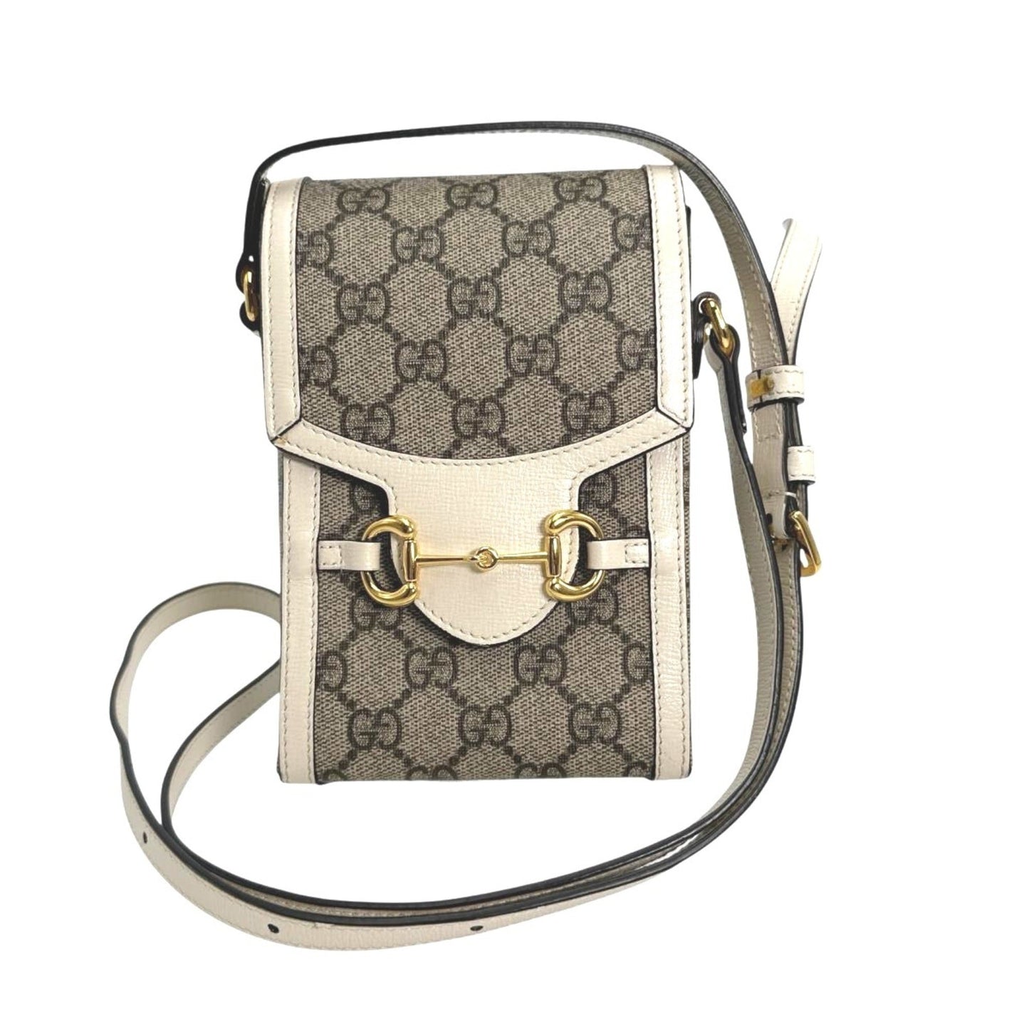 Gucci Beige Gg Canvas Shoulder Bag