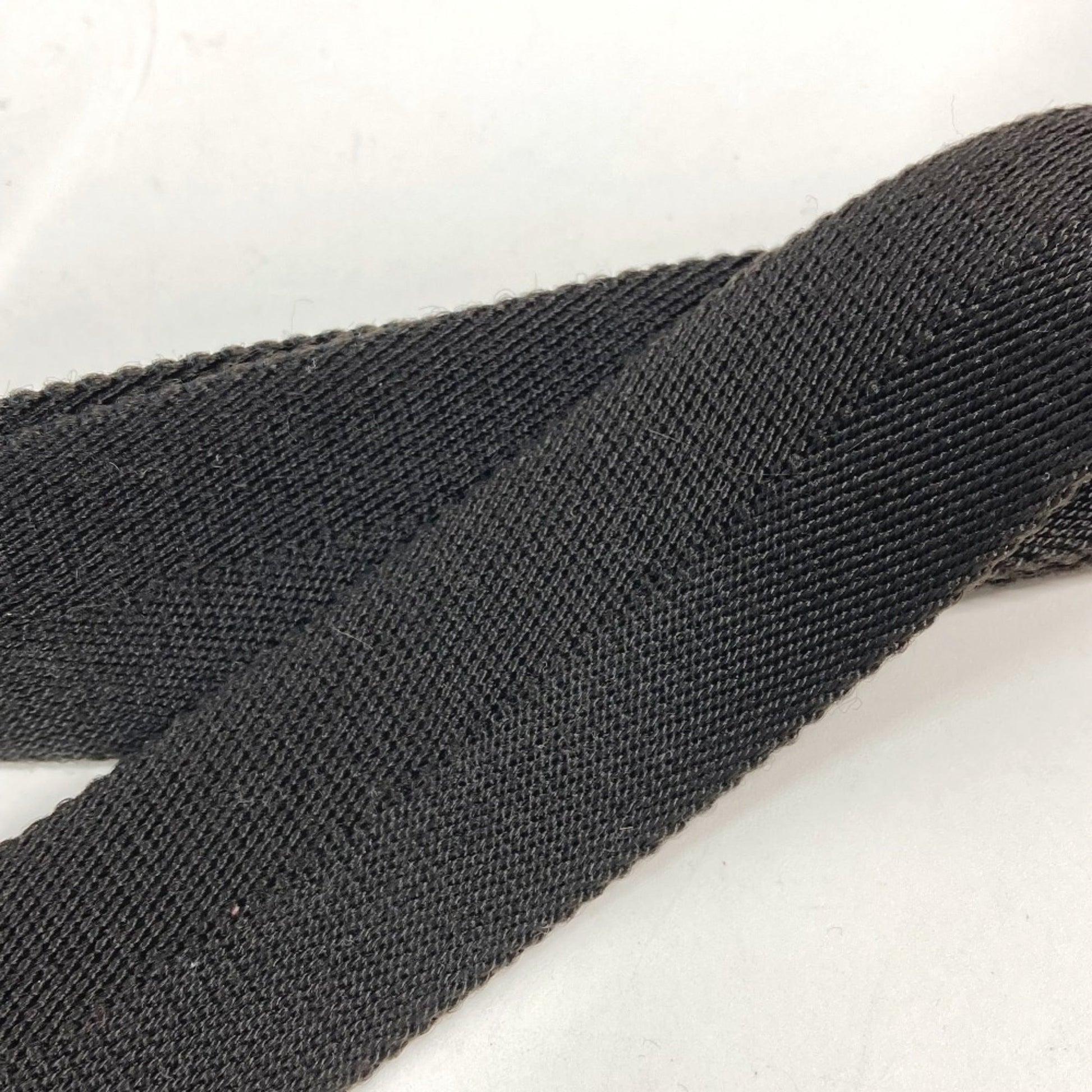 Gucci Black Gg Canvas Leather Fanny Pack Sling Bag