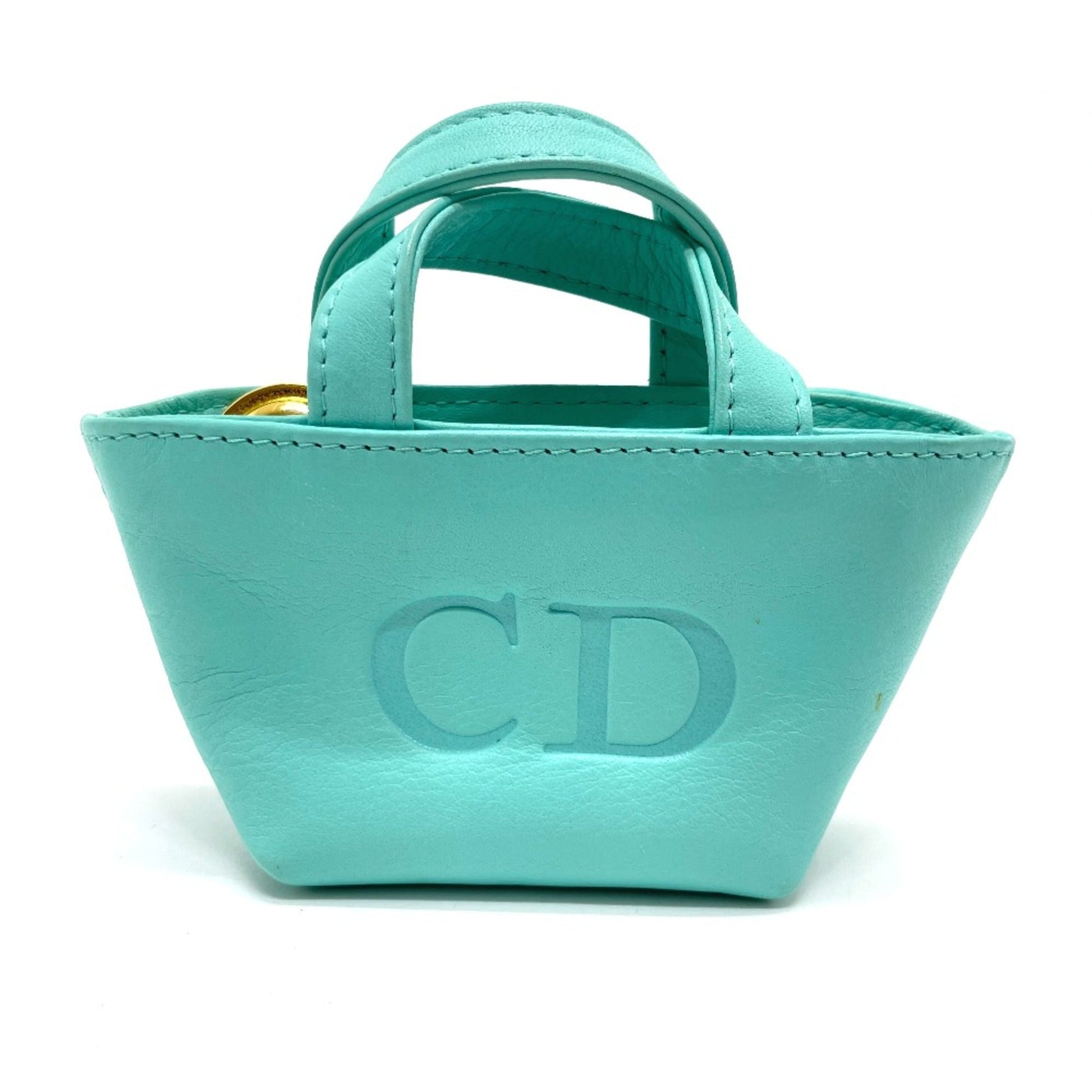 Dior Handbag Christian 4 Leather Blue