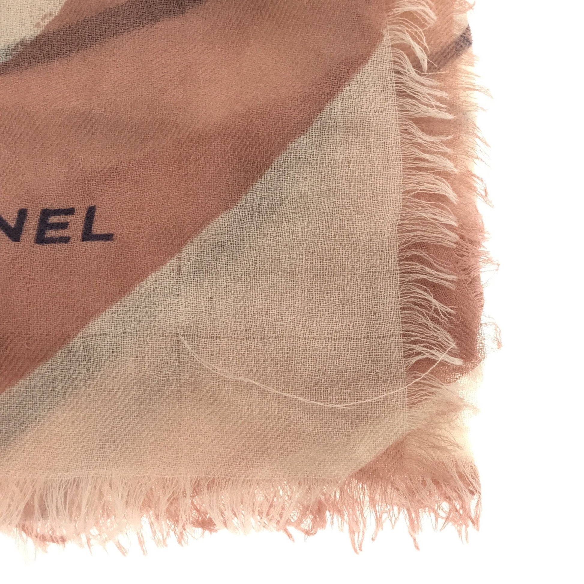 CHANEL Cashmere Stole Shawl Women's Pink
