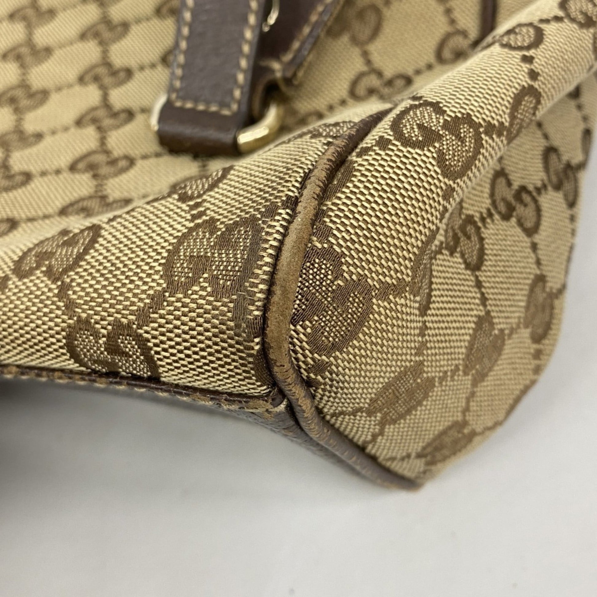 Gucci Brown Canvas Handbag