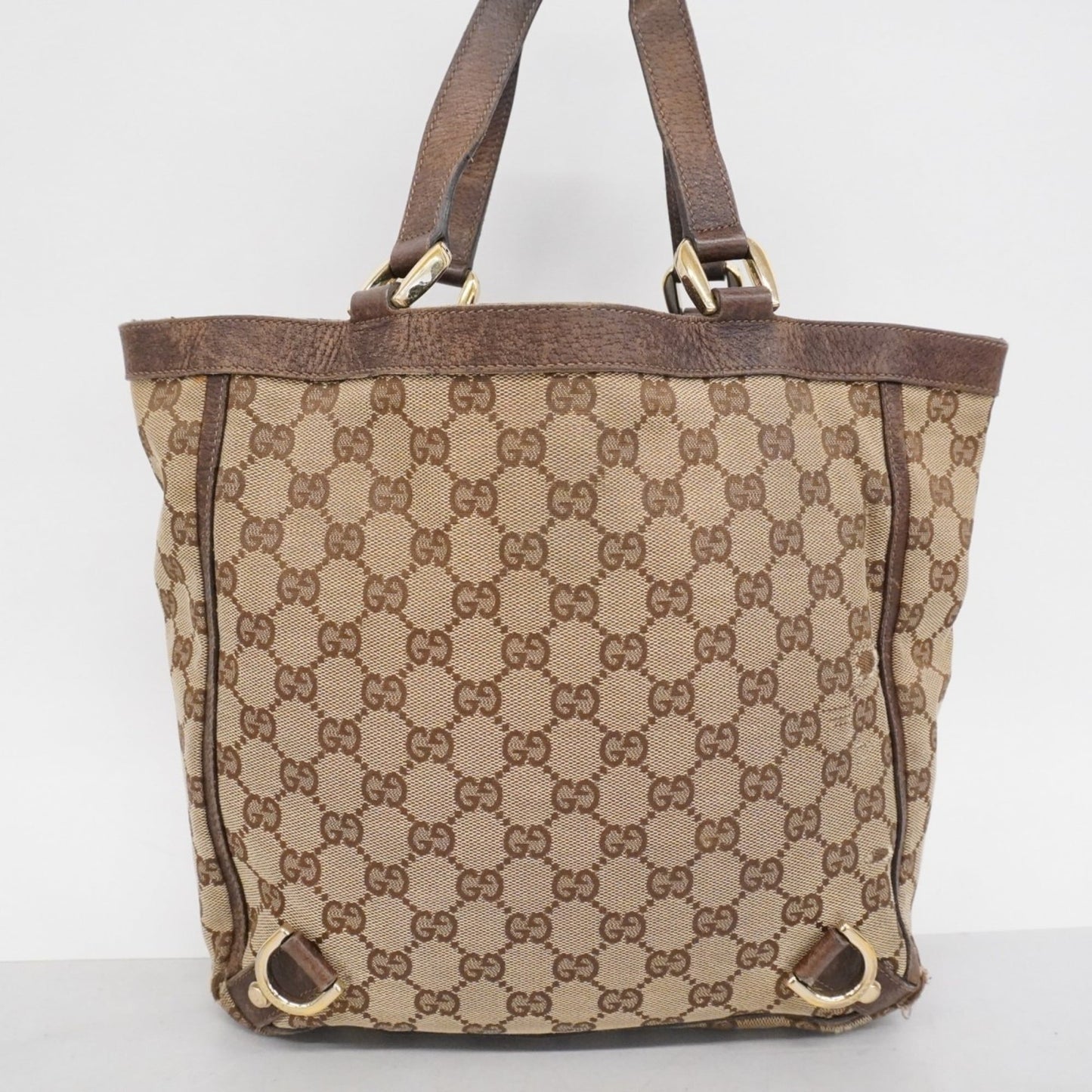 Gucci Brown Canvas Handbag