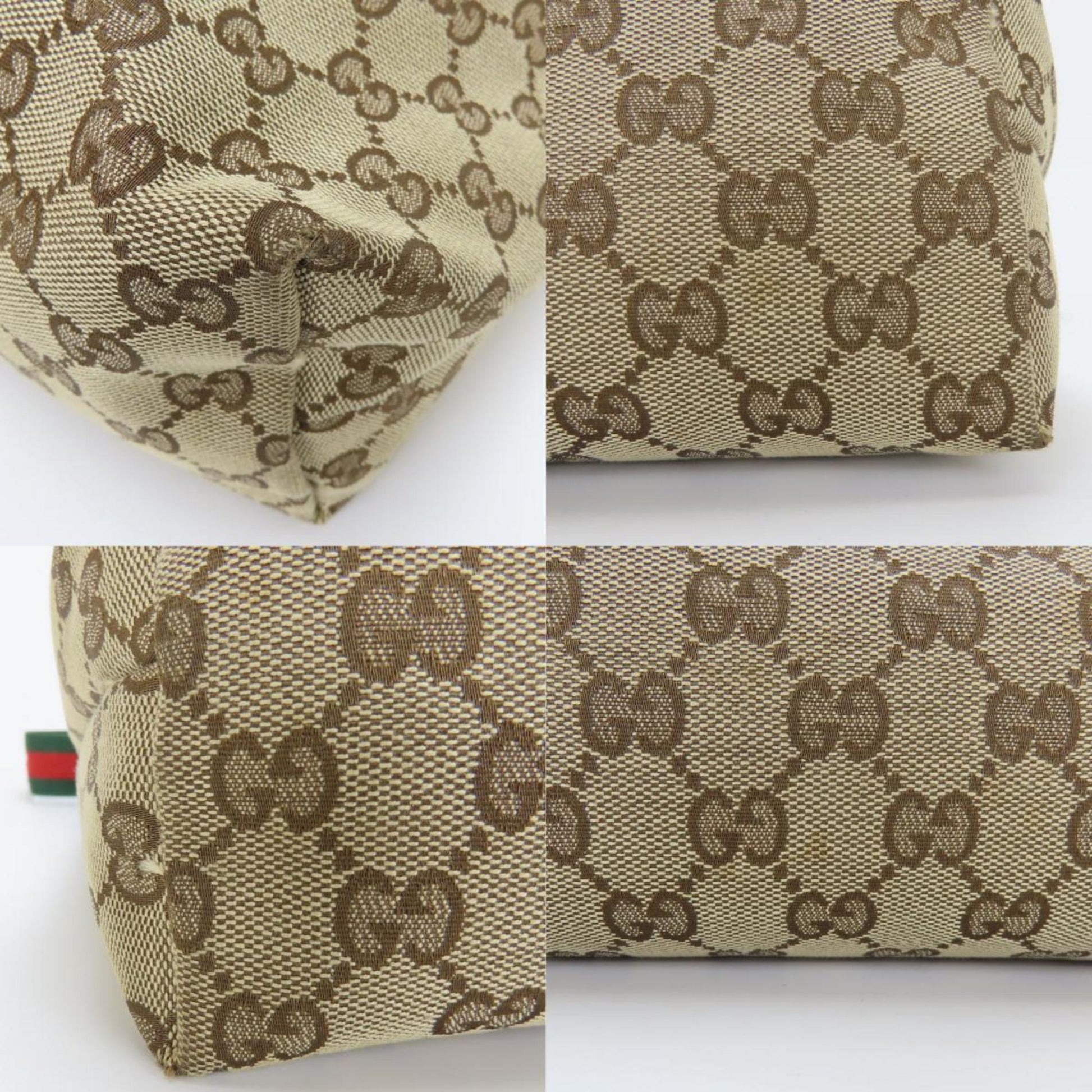 Gucci Beige Gg Canvas Shoulder Bag