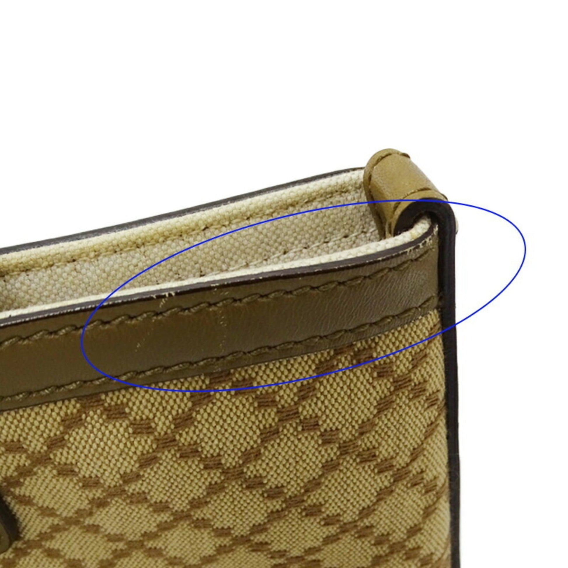Gucci Diamante Beige Khaki Canvas Tote Bag