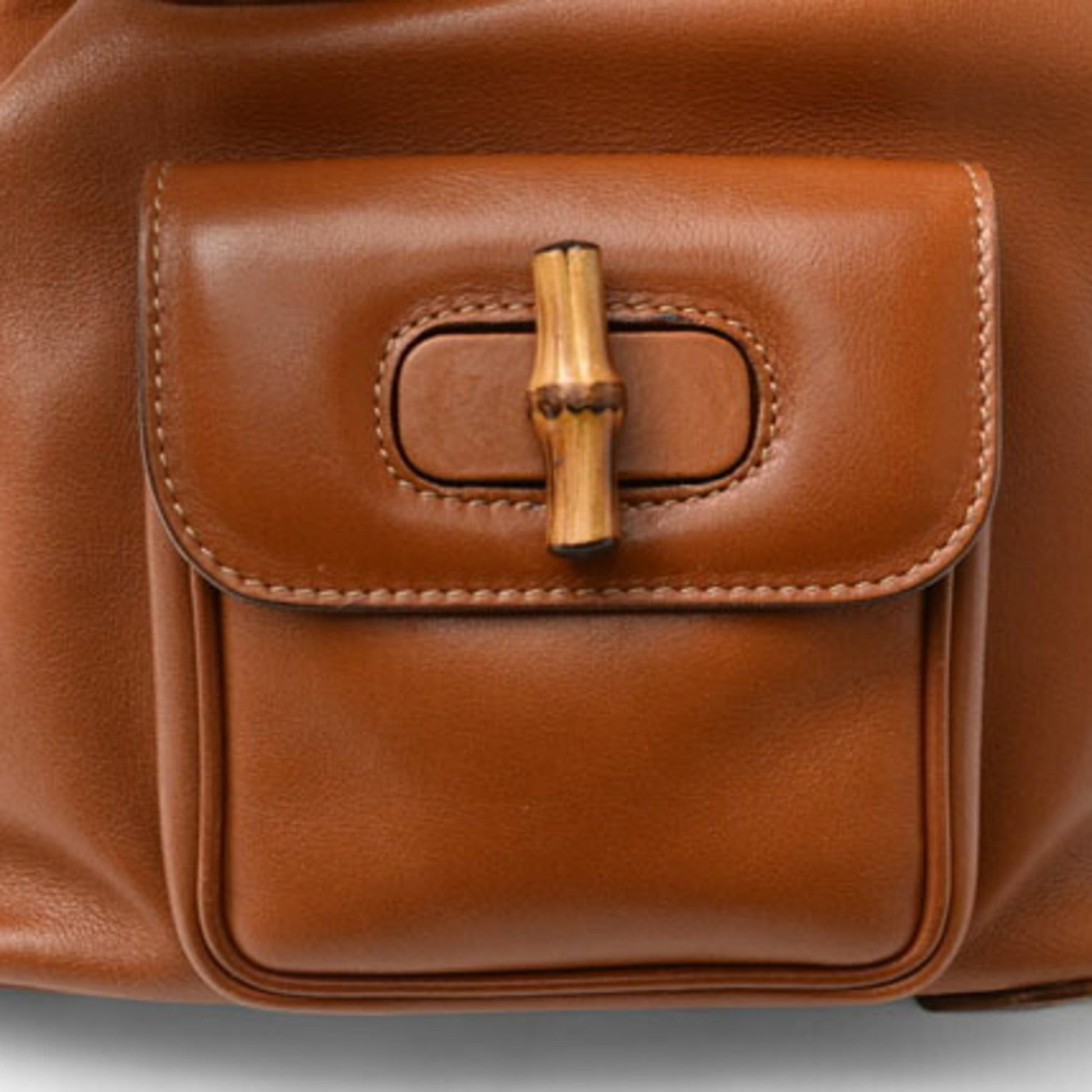 Gucci Brown Leather Backpack
