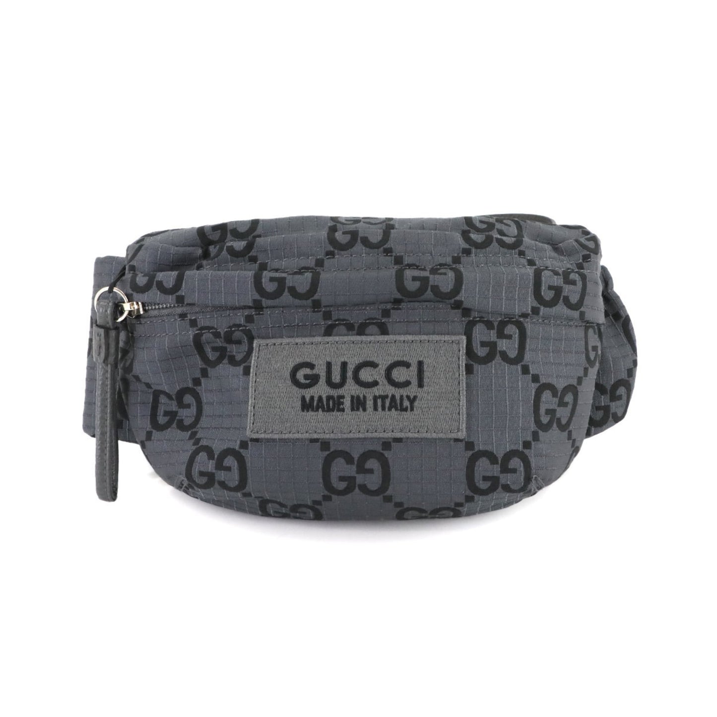Gucci Gray Polyester Leather Fanny Pack Sling Bag