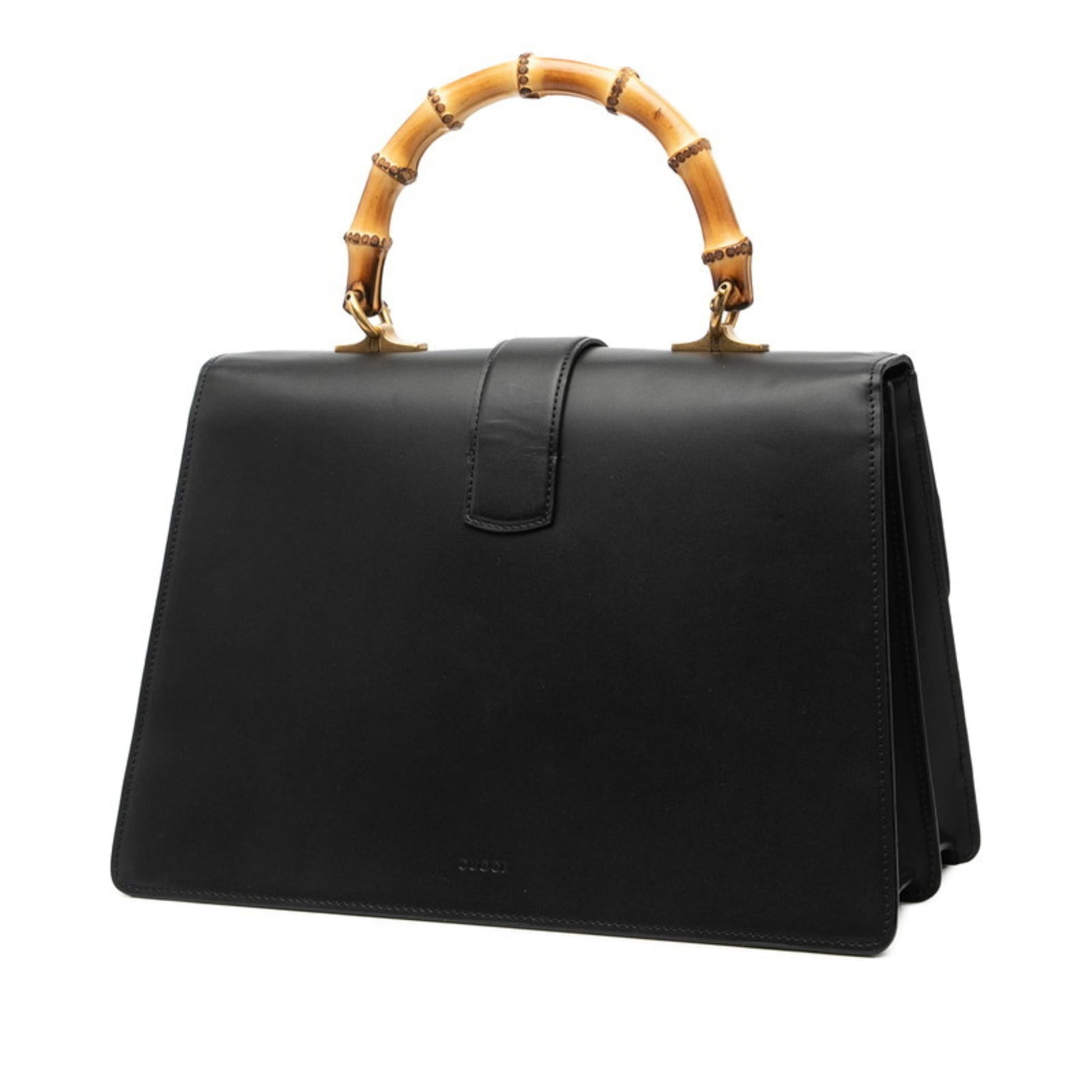 Gucci Black Green Red Color Leather Handbag Shoulder Bag