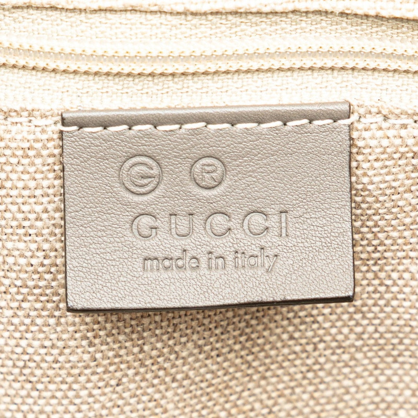 Gucci Gray Leather Shoulder Bag Tote Bag
