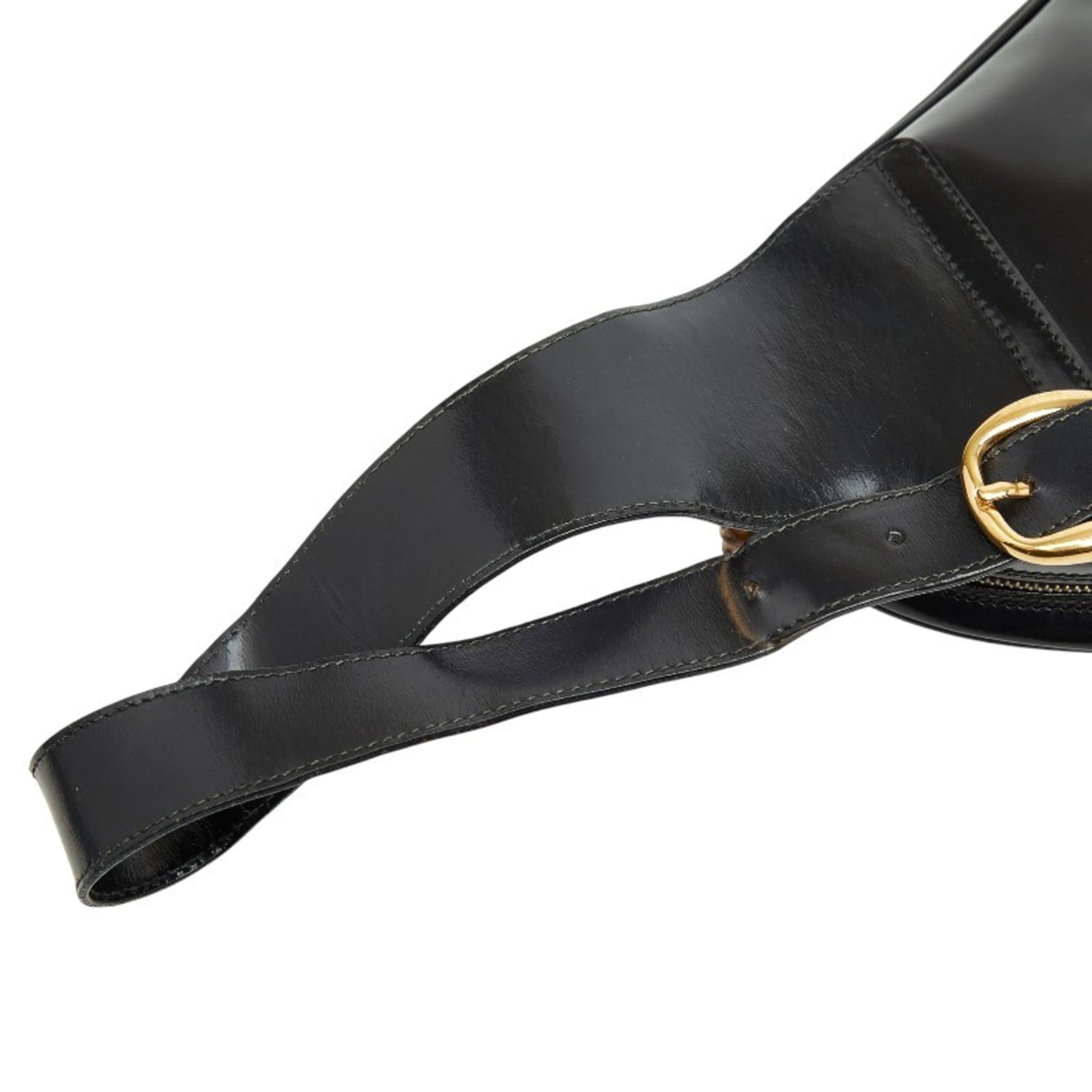 Gucci Black Patent Leather Shoulder Bag