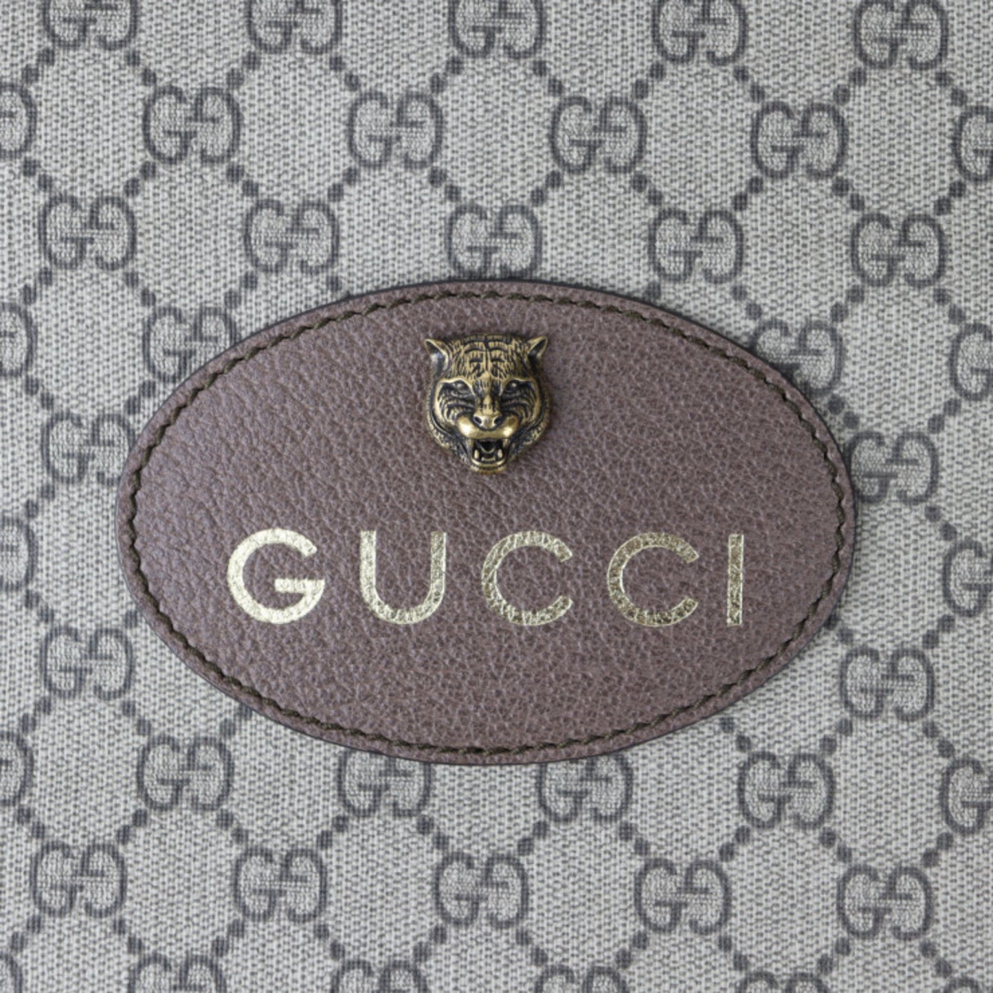 Gucci Beige Brown Yellow Pvc Leather Backpack Handbag Shoulder Bag