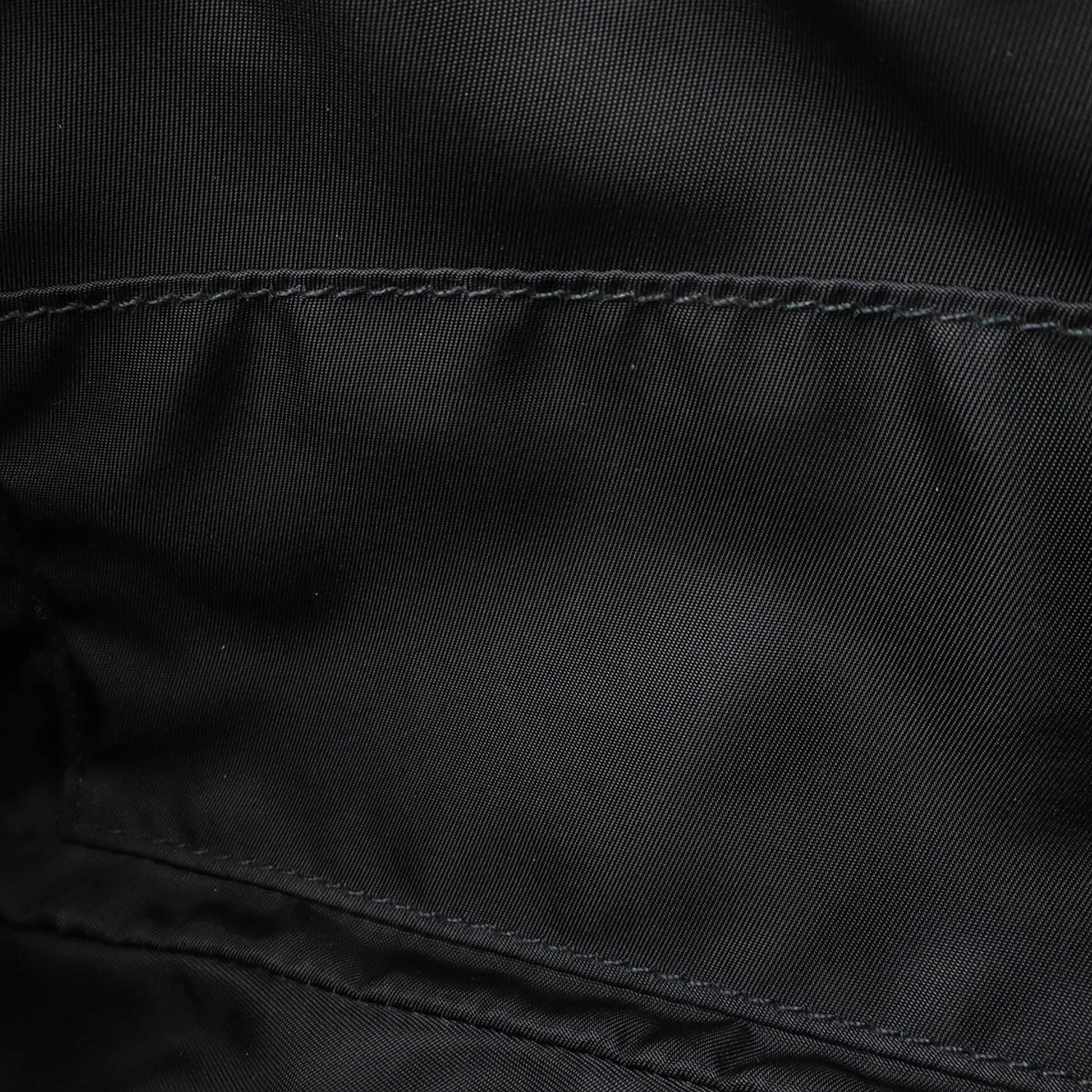 Gucci Black Nylon Canvas Leather Sling Bag