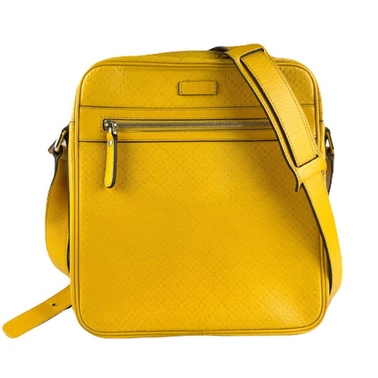 Gucci Yellow Leather Shoulder Bag