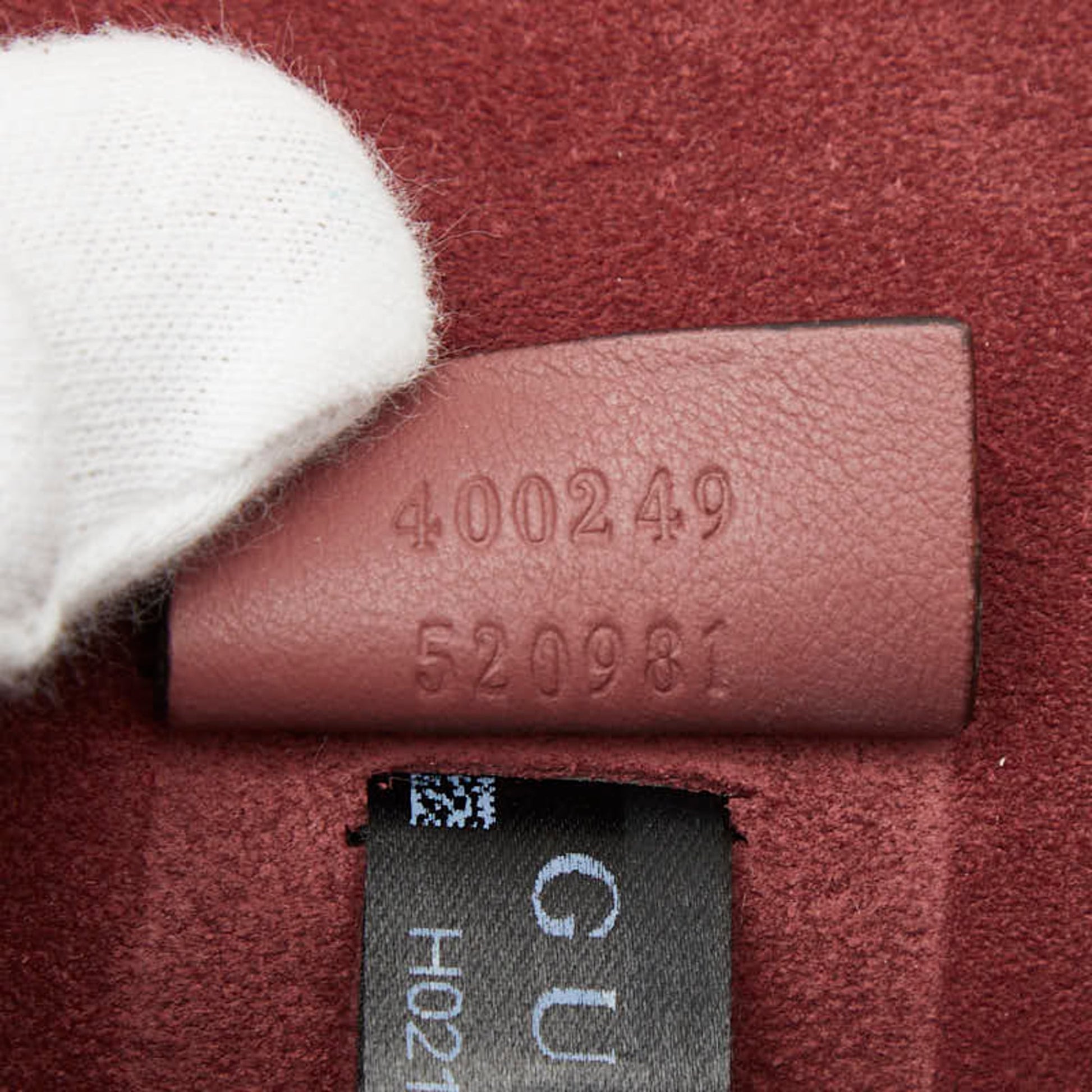 Gucci Beige Red Color Pvc Suede Shoulder Bag