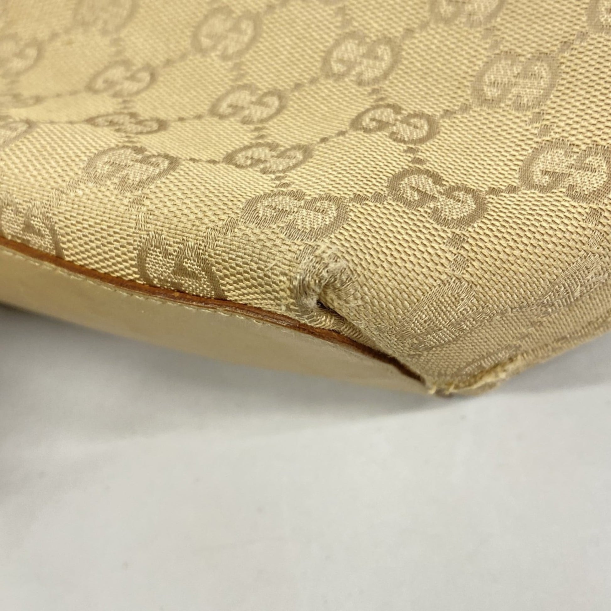 Gucci Beige Canvas Tote Bag
