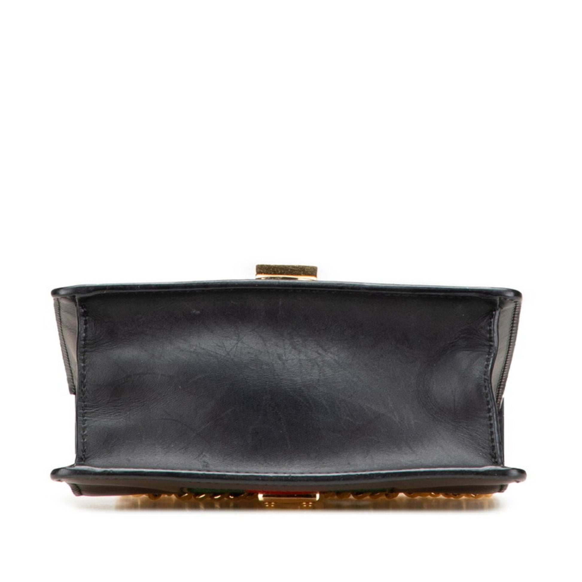 Gucci Black Leather Shoulder Bag