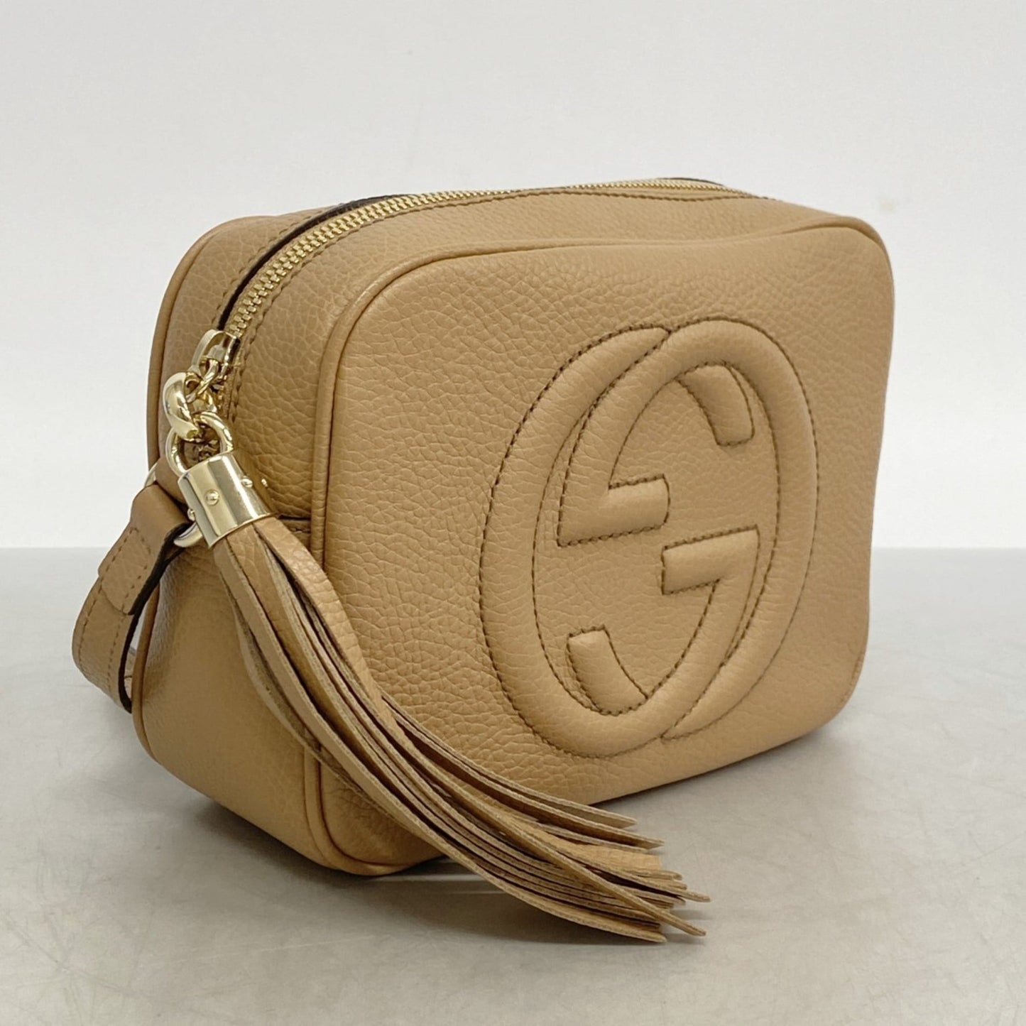 Gucci Beige Leather Shoulder Bag