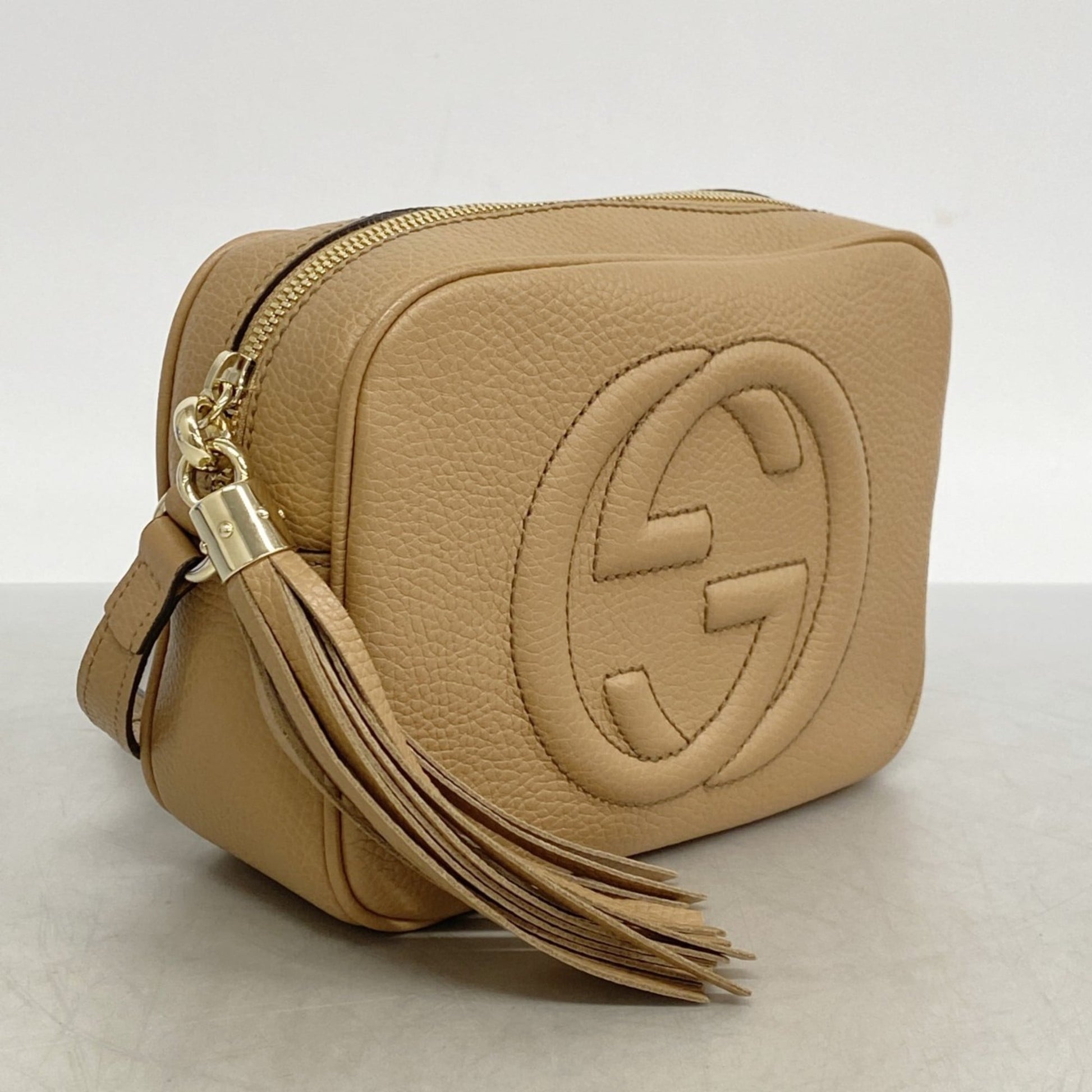 Gucci Beige Leather Shoulder Bag