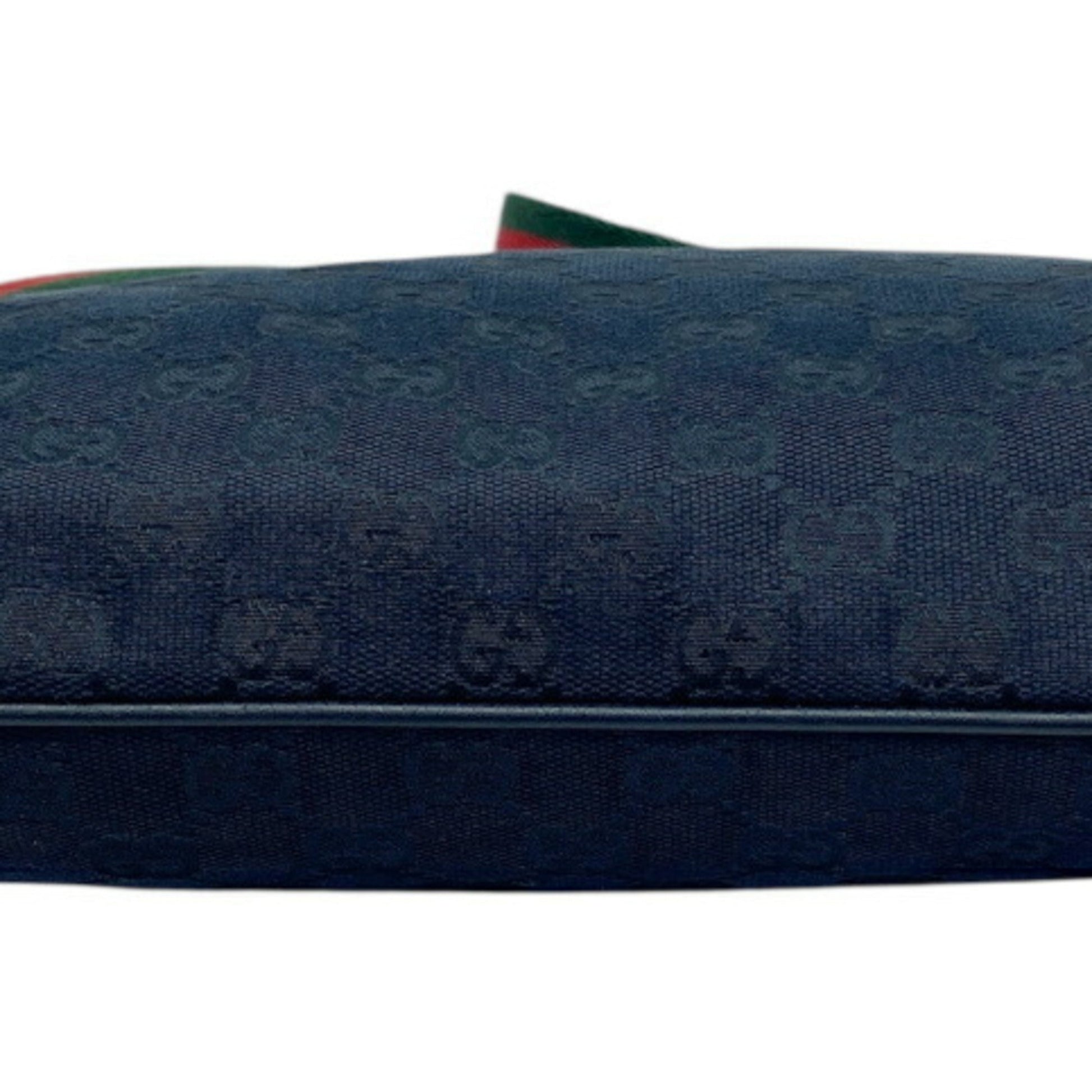Gucci Black Gg Canvas Shoulder Bag