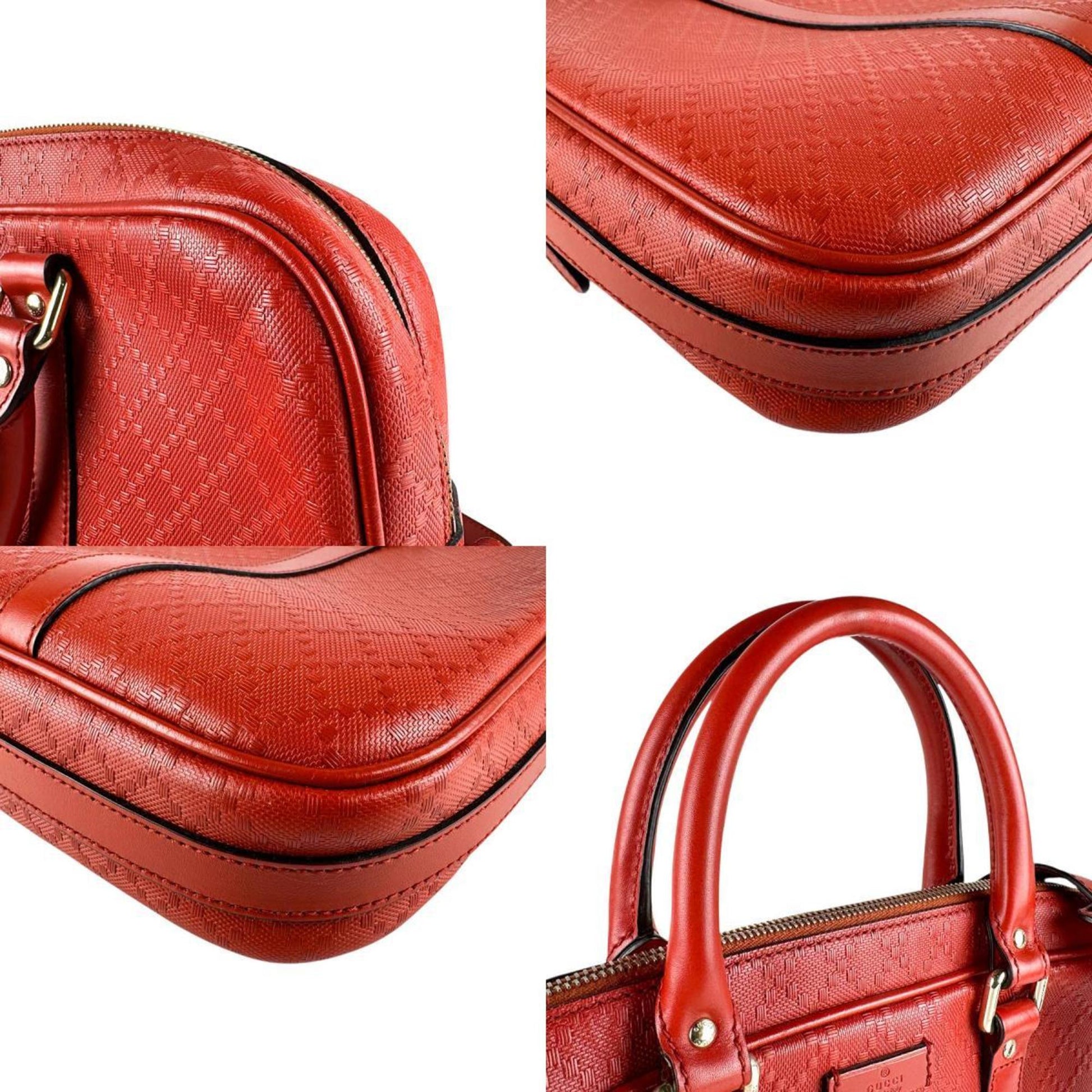Gucci Orange Leather Handbag Shoulder Bag