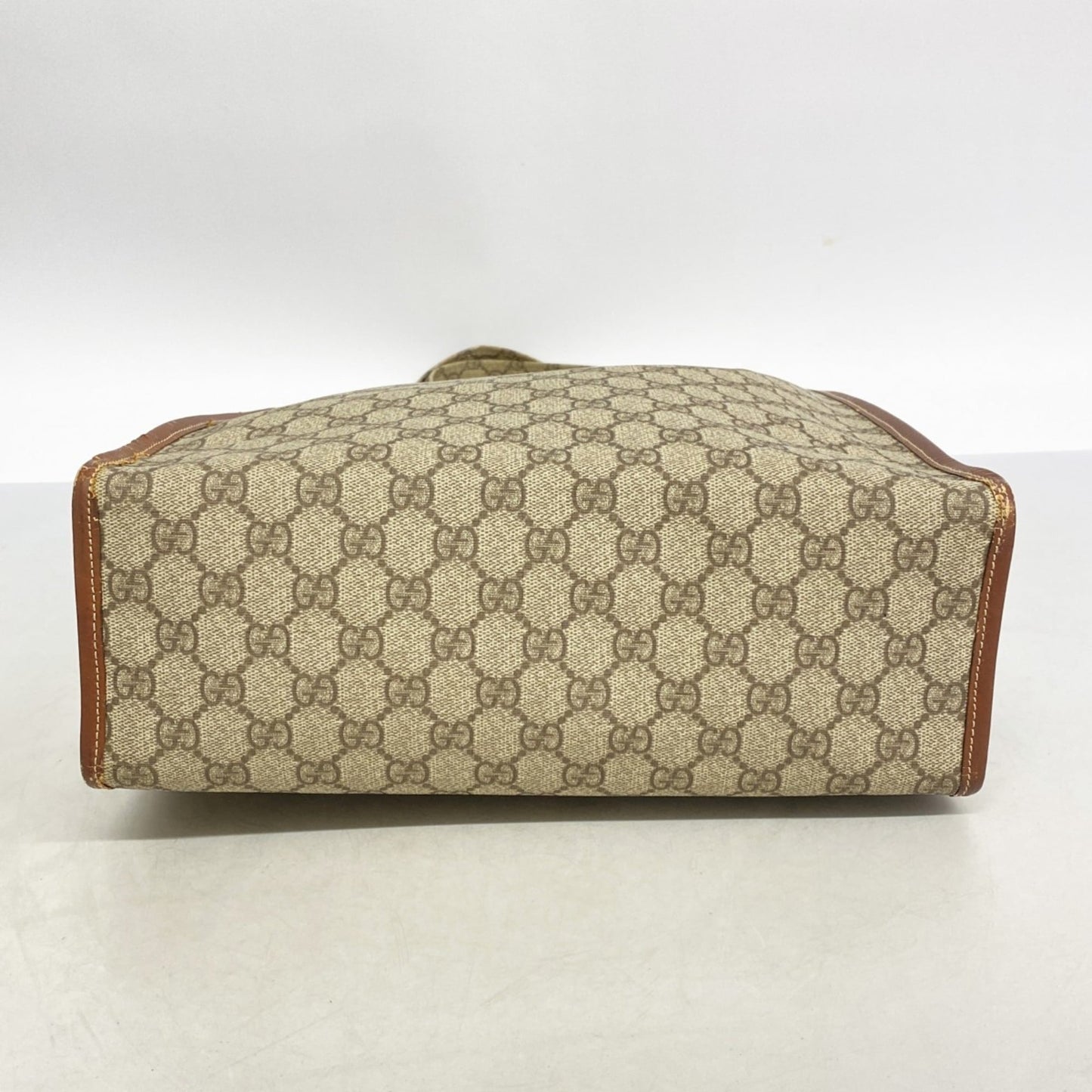 Gucci Beige Brown Pvc Tote Bag