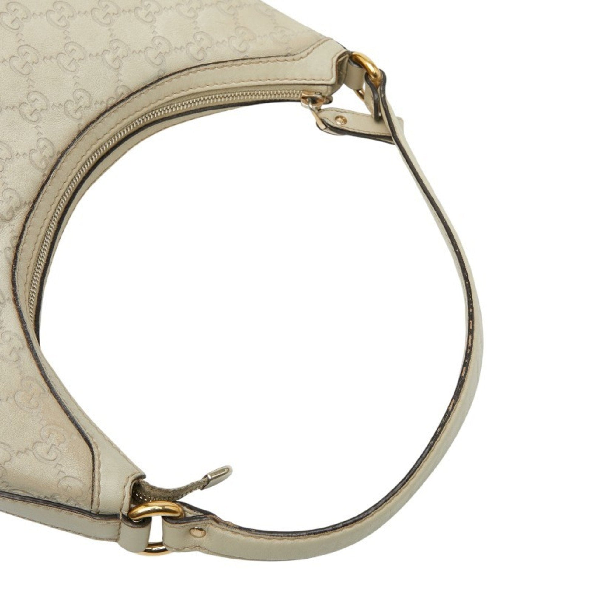 Gucci Guccissima White Leather Tote Bag