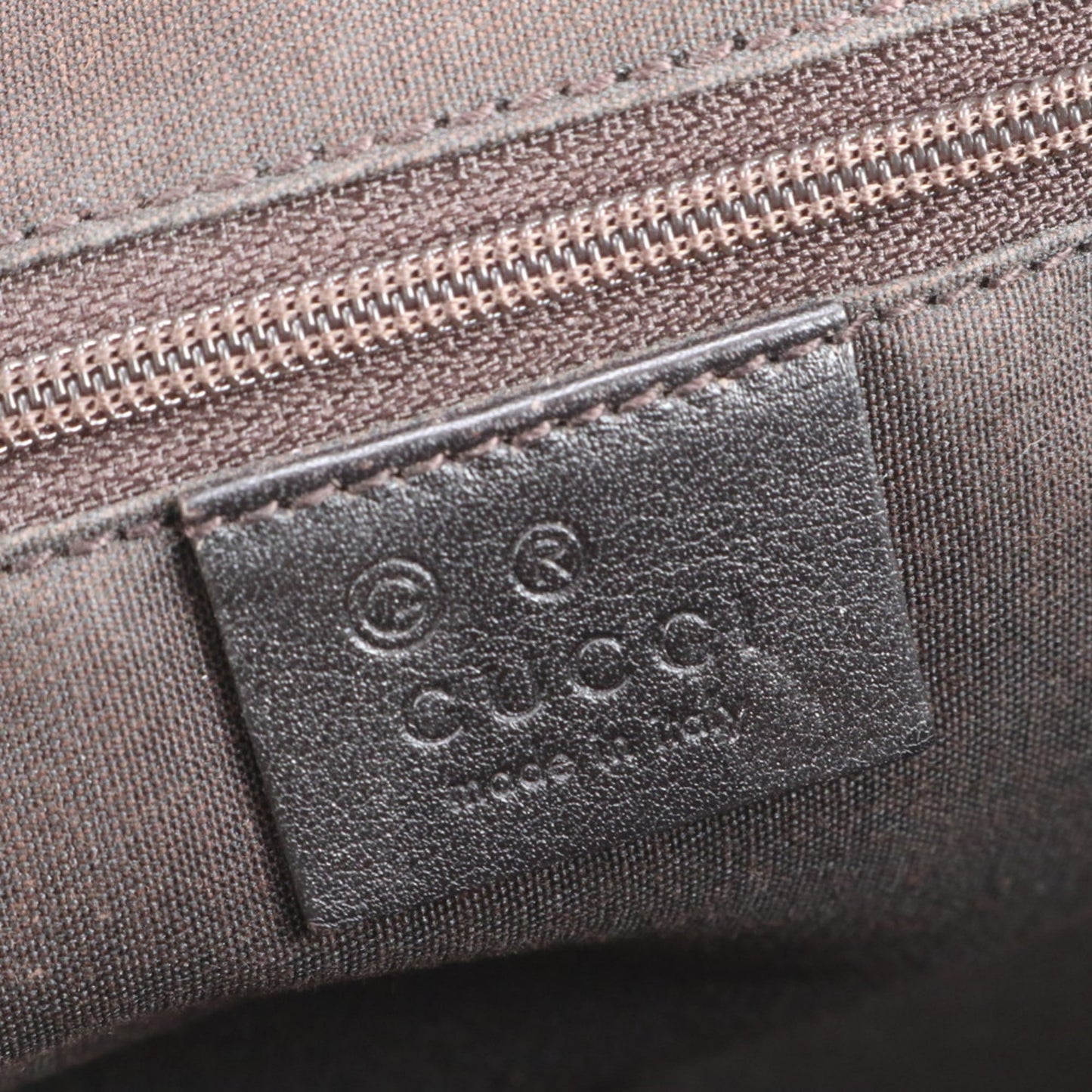 Gucci Dark Brown Leather Tote Bag