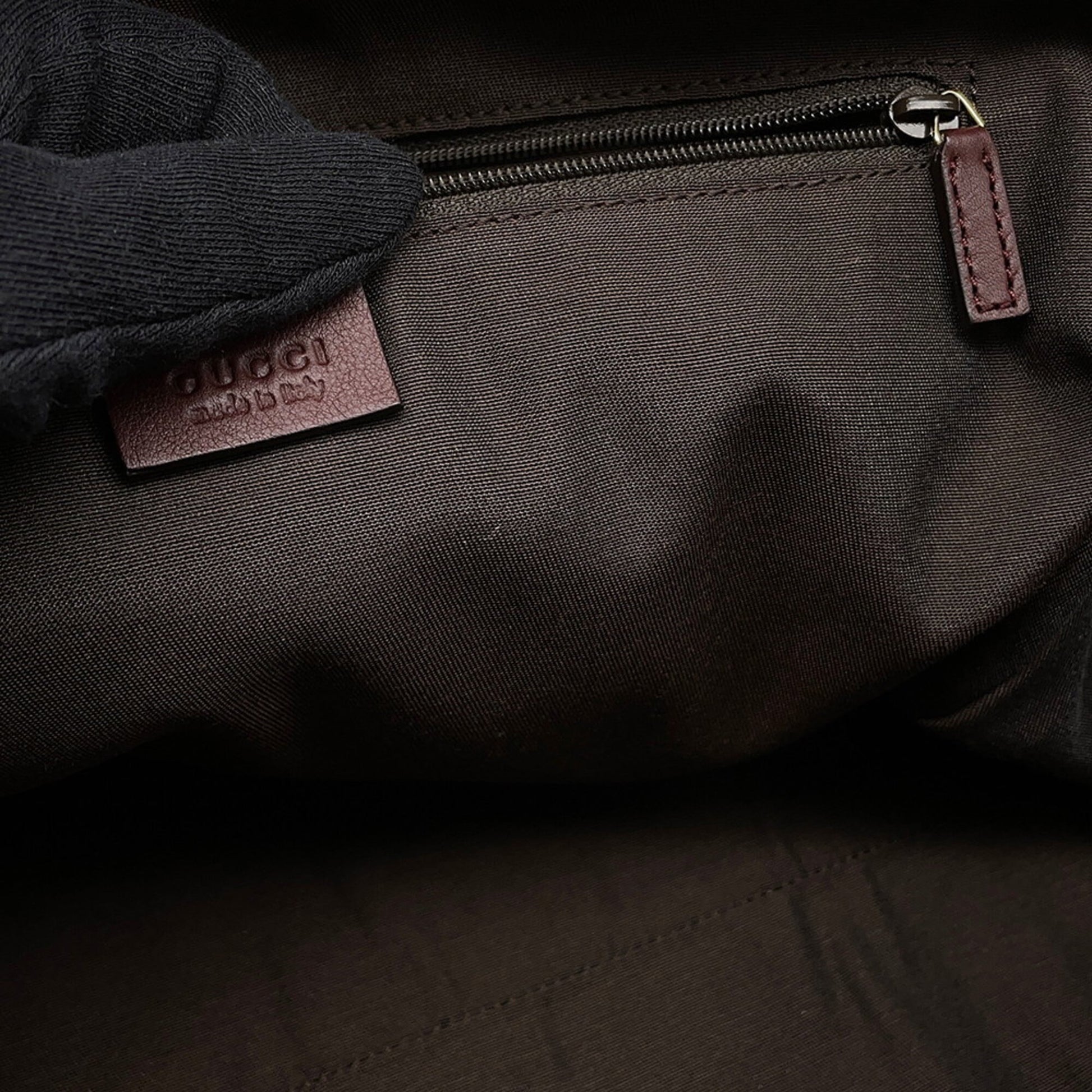 Gucci Sukey Bordeaux Leather Shoulder Bag Tote Bag