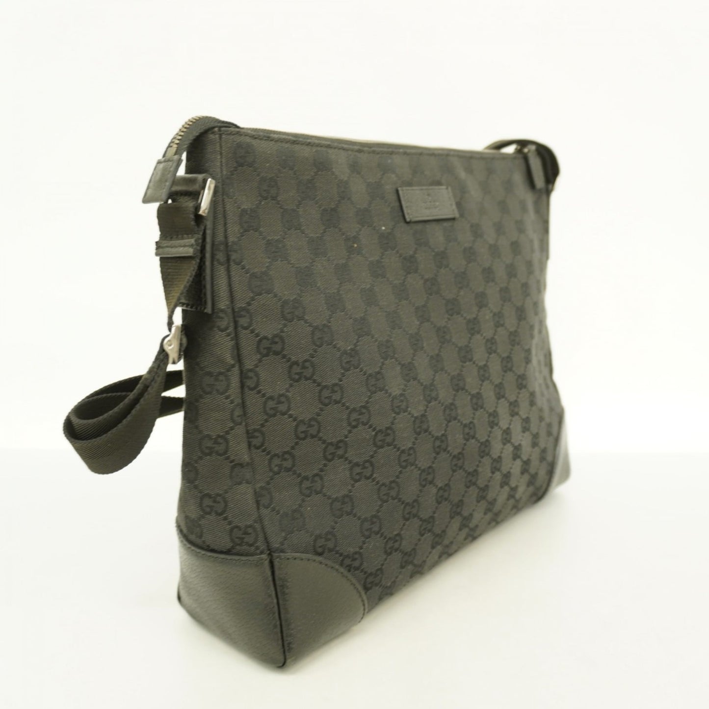 Gucci Black Canvas Shoulder Bag