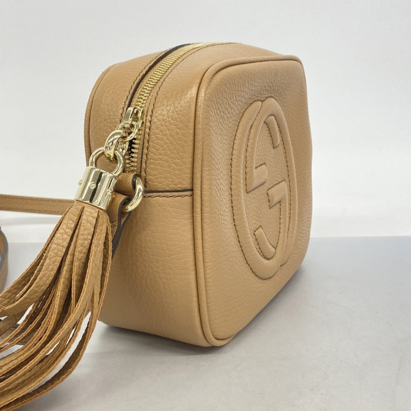Gucci Beige Leather Shoulder Bag